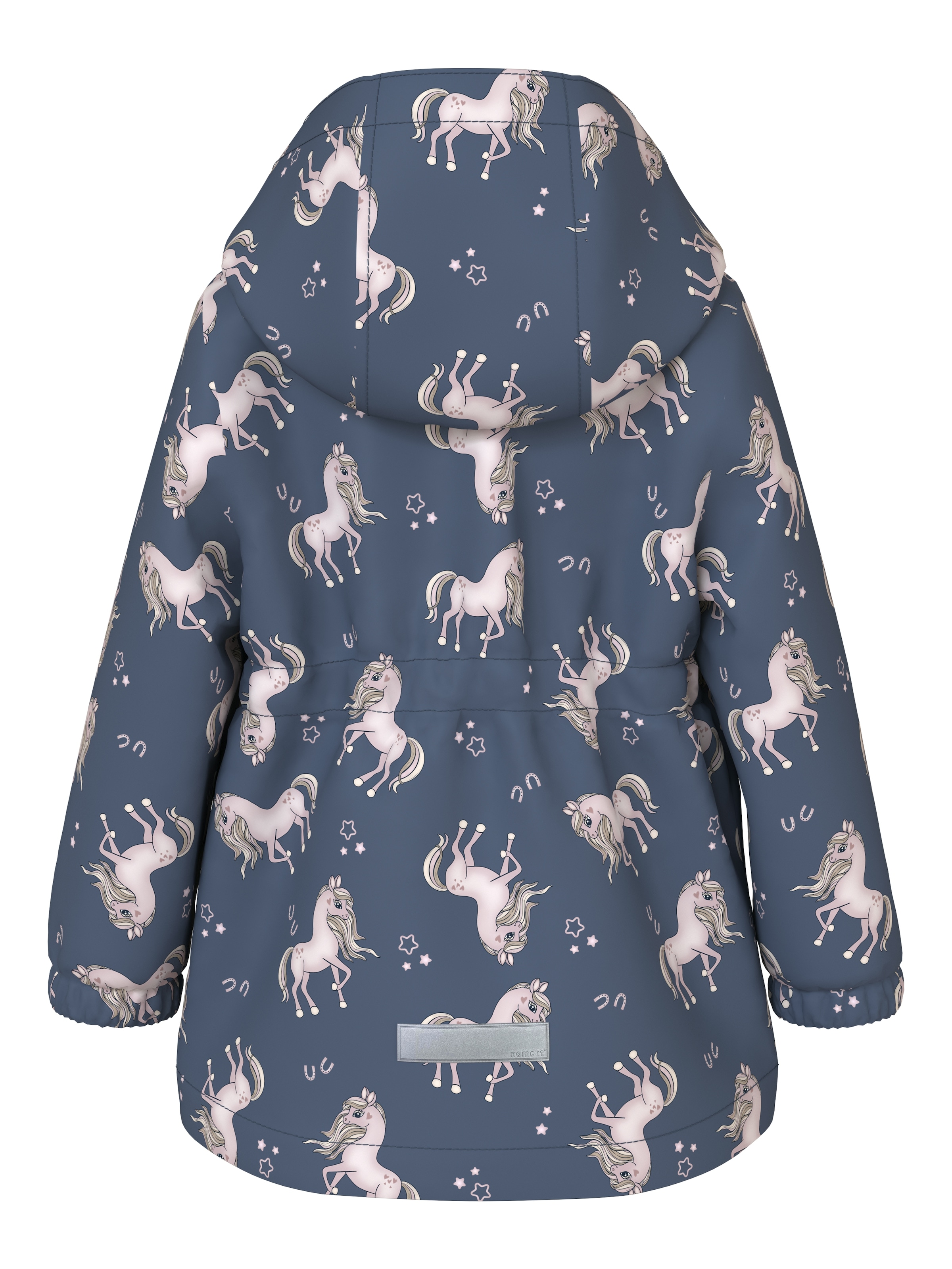 Name It Veste d'extérieur »NMFMAXI JACKET LI AOP NOOS« mit Kapuze