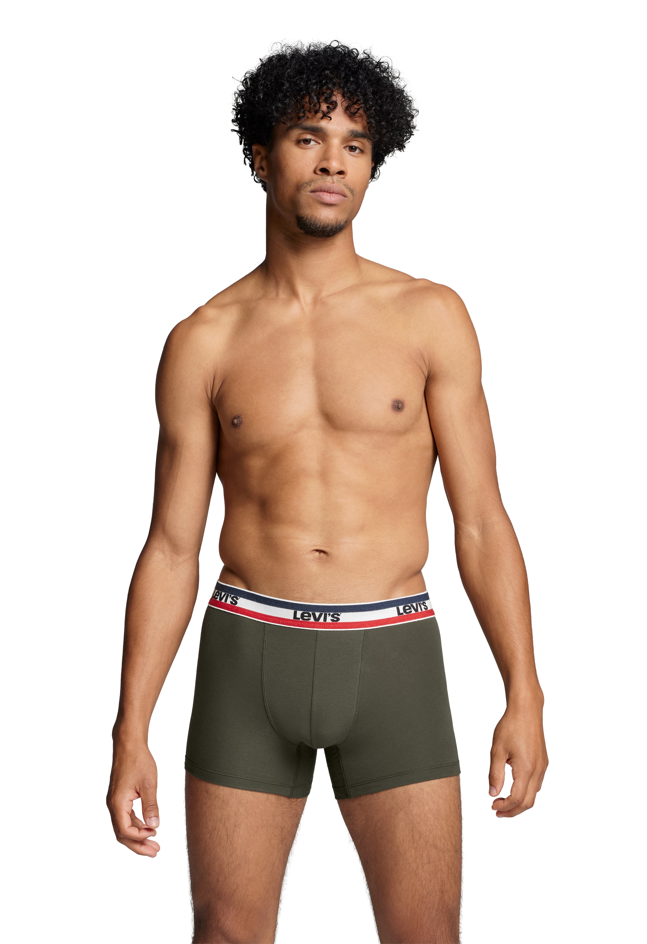 Levi's® Boxers »LEVIS MEN SPRTSWR LOGO BOXER BRIEF 3P« Packung, 3er Pack,  mit breitem Logobund