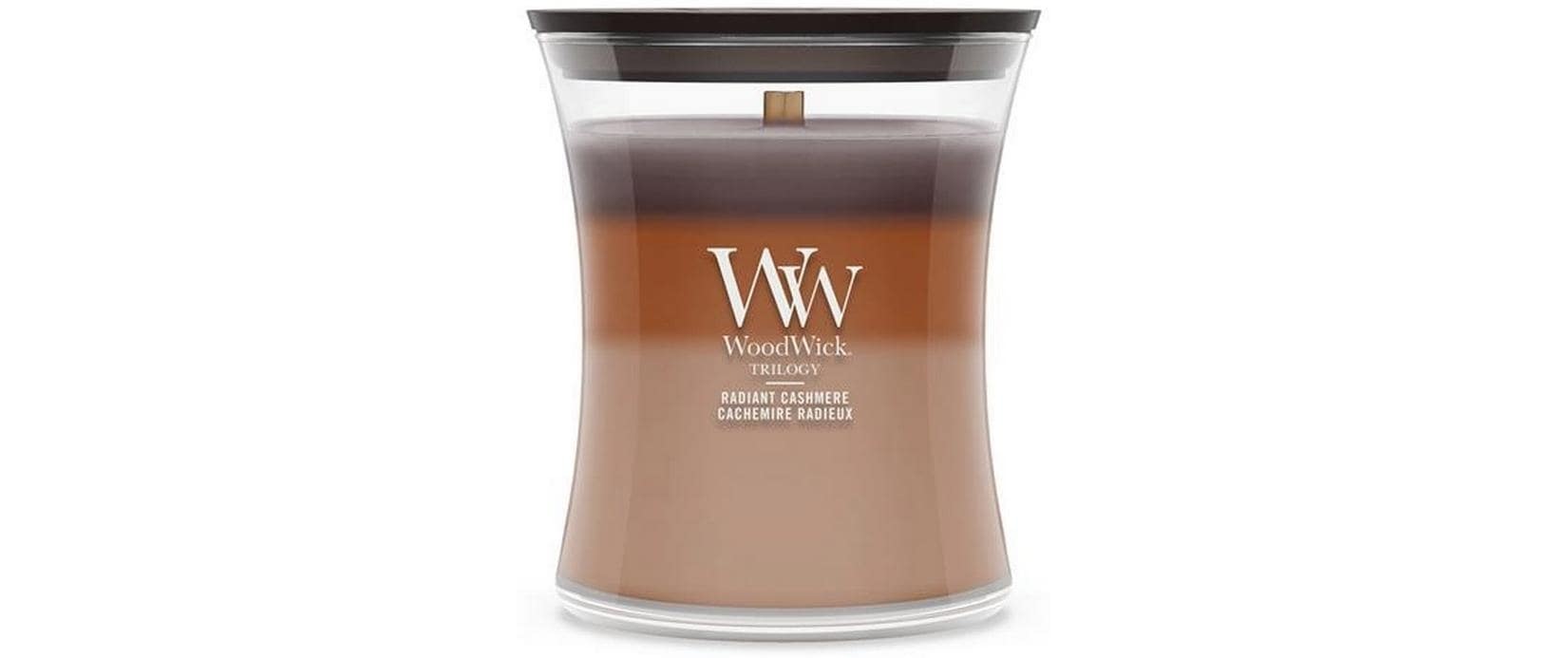 Woodwick Duftkerze »Radiant Cashmere Trilogy Medium Jar«