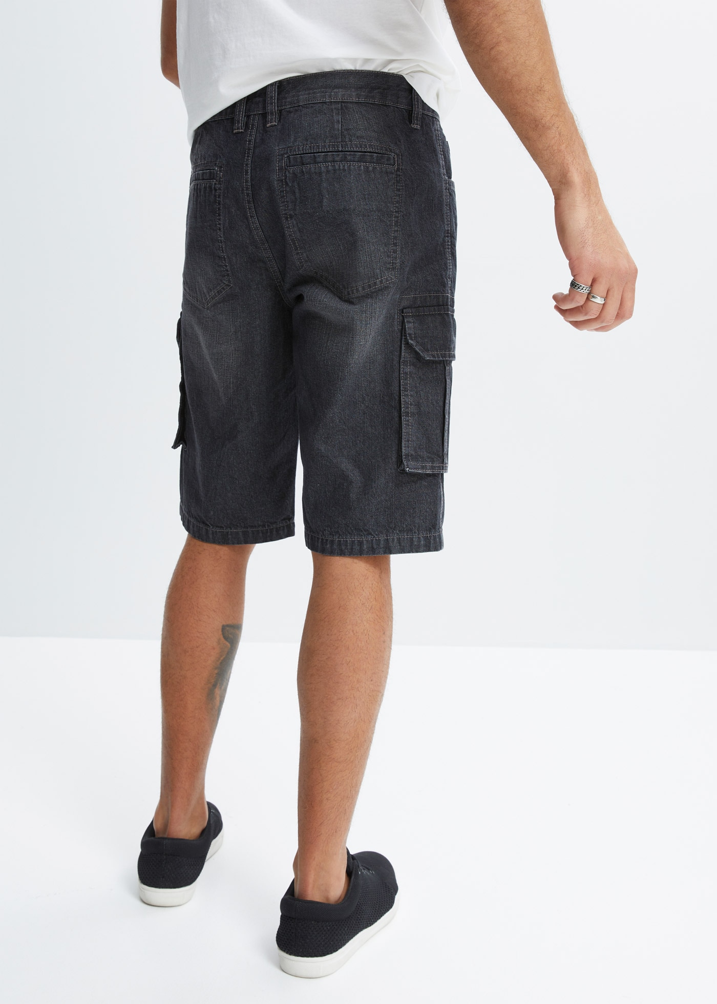 bonprix Bermudas  Cargo-Jeans-Longbermuda, Relaxed Fit