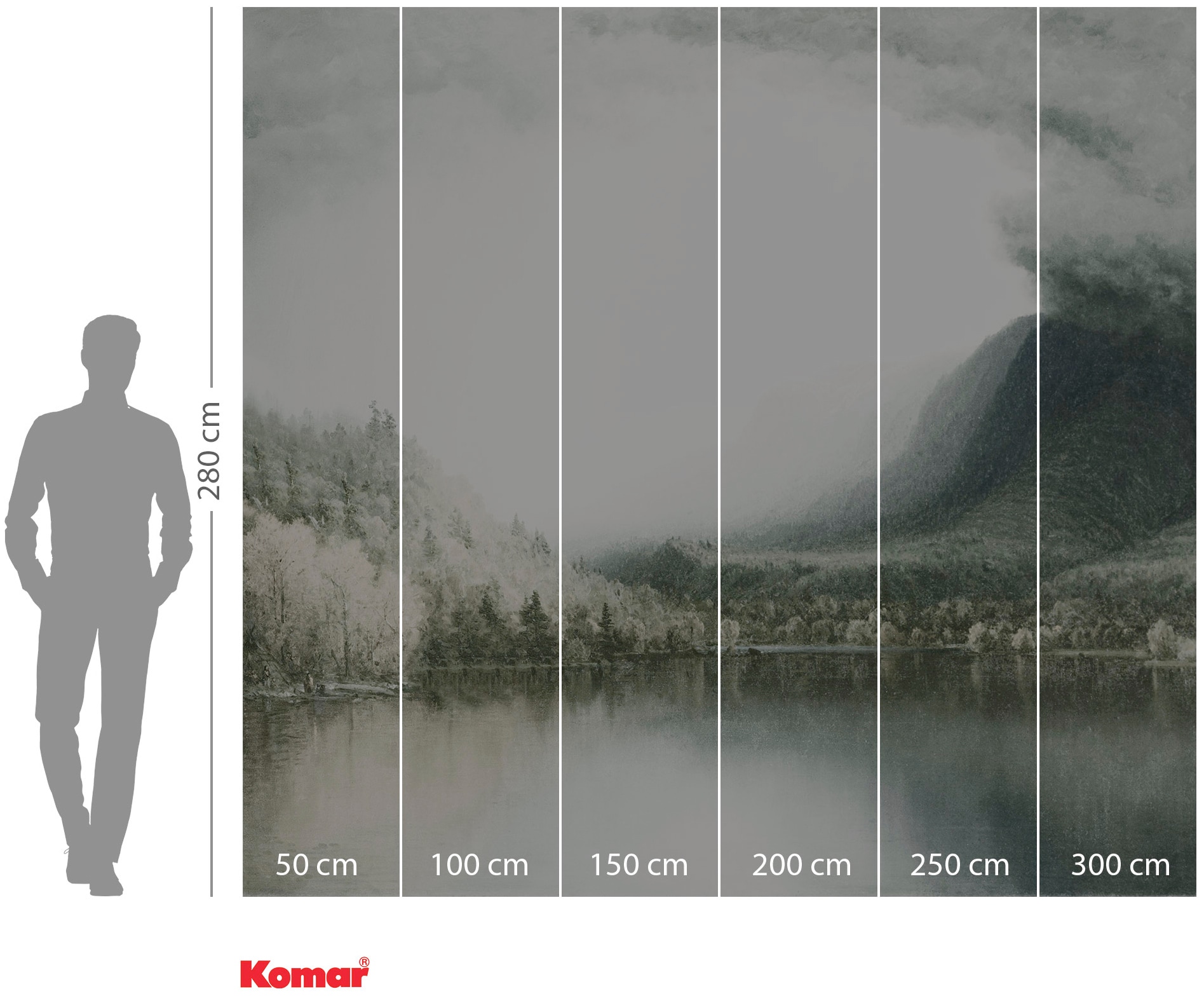 Komar Papier peint intissé »Digitaldruck Vlies -  Journey - Grösse 300 x 280 cm« imprimé Wohnzimmer, Schlafzimmer