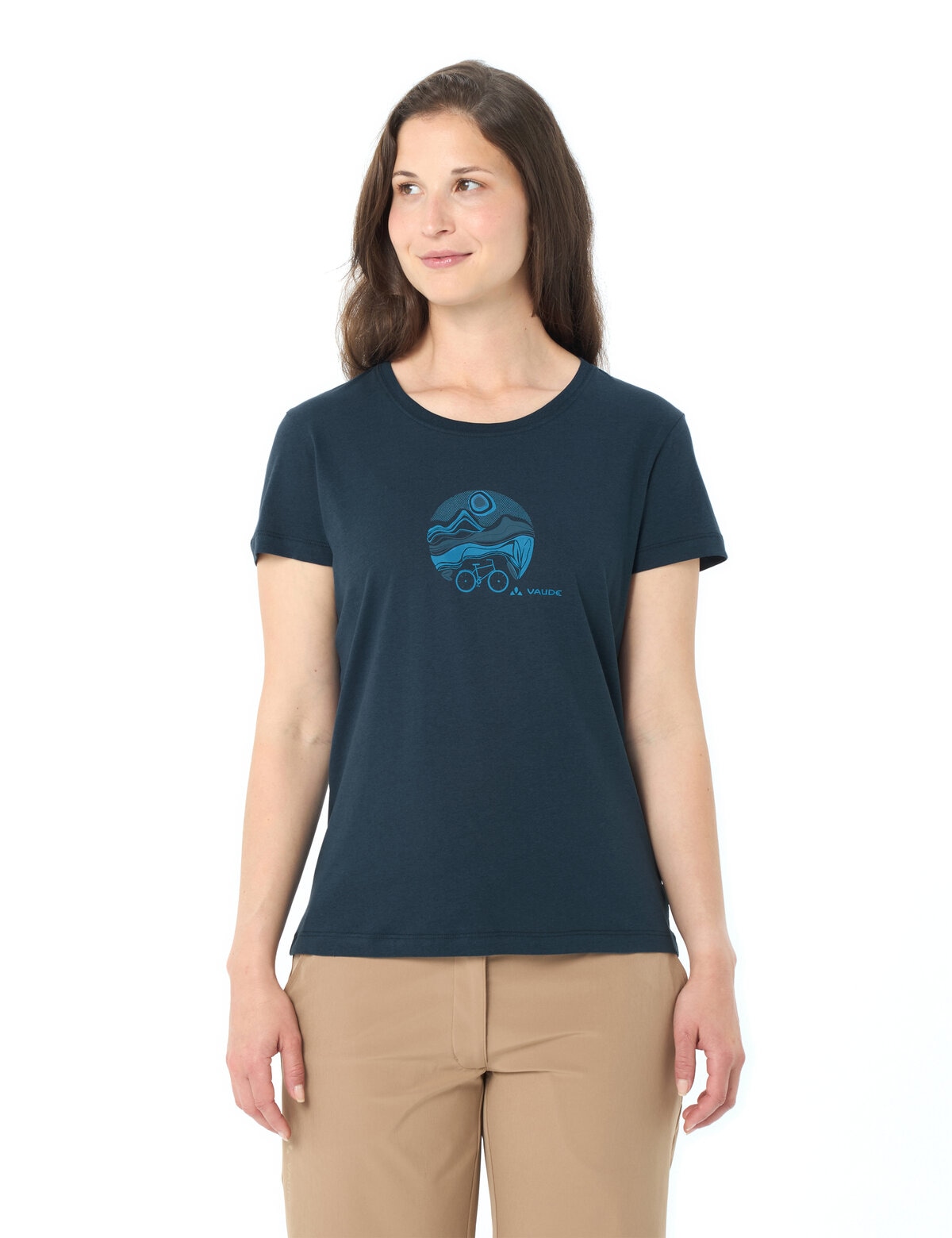 VAUDE T-shirt fonctionnel »WOMEN'S CYCLIST T-SHIRT V« sportliche Passform, Kurzarm, für Radsport und Outdoor-Aktivitäten