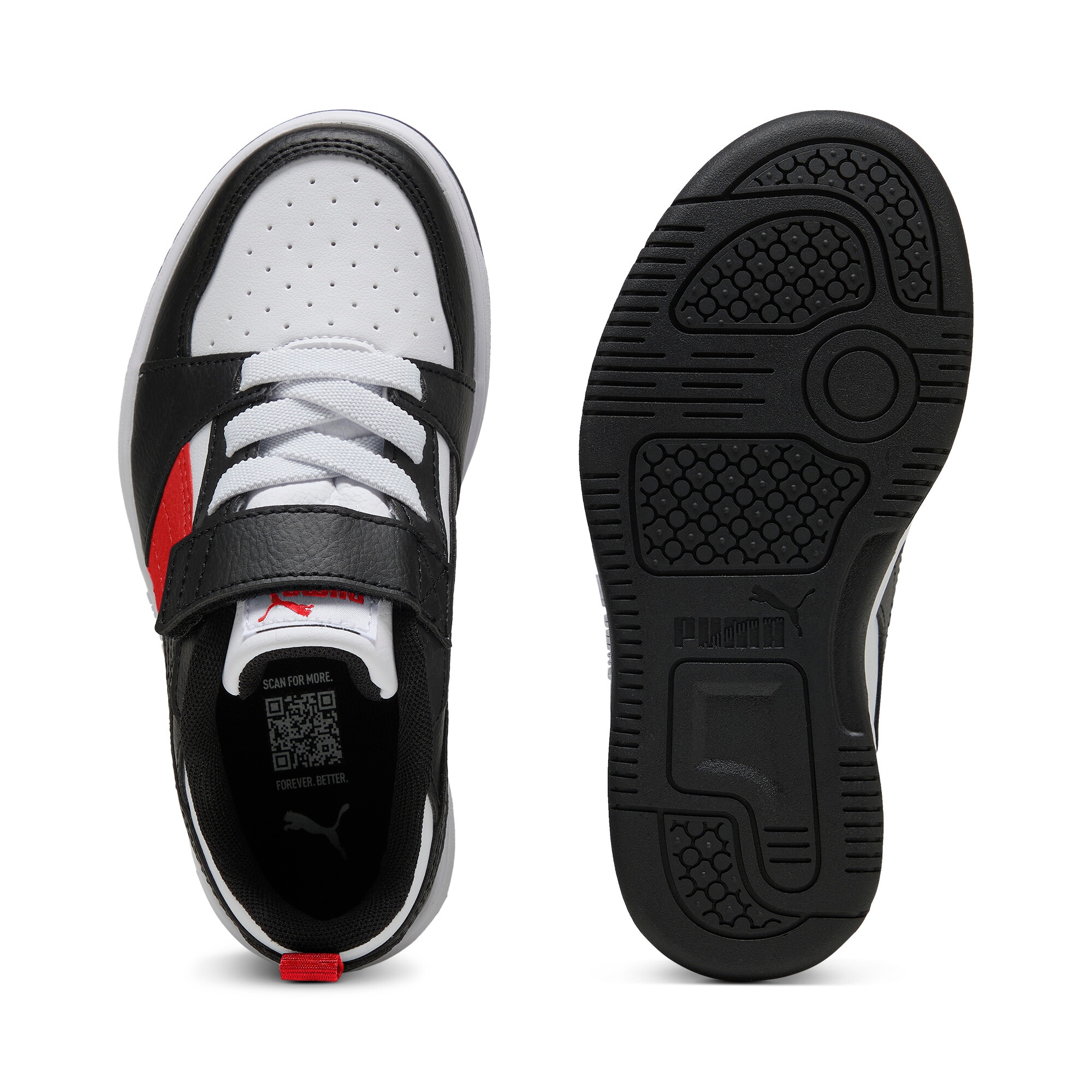 PUMA Sneaker »REBOUND V6 LO AC+ PS«  knöchelhoher Schnitt, mit Klettverschluss, mit Gummilaufsohle