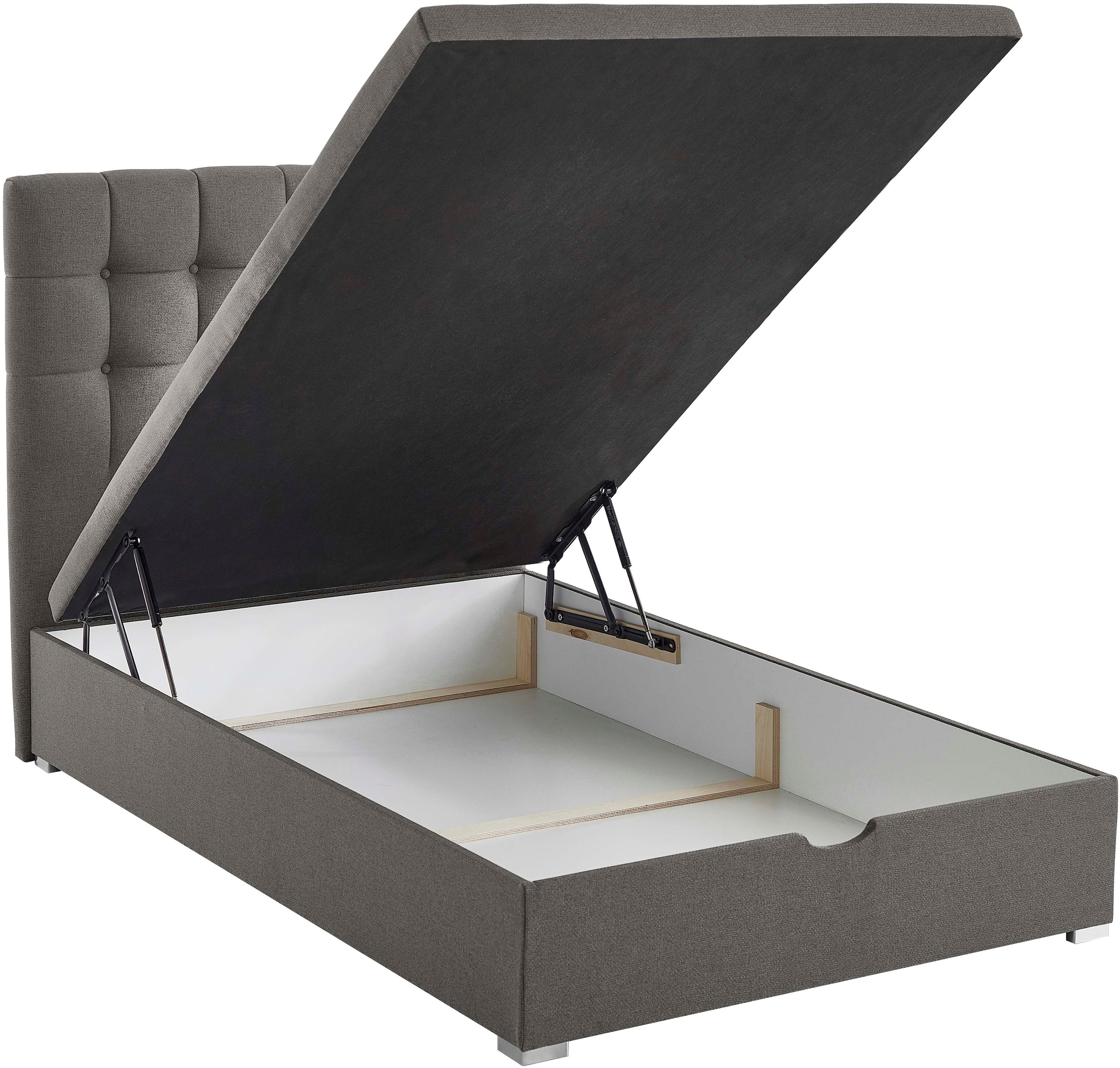 ATLANTIC home collection Boxbett »Riona, erweiterbar zu Doppel- und Familienbett« wahlweise mit 120x200cm Taschen-Federkernmatratze oder ohne Matratze