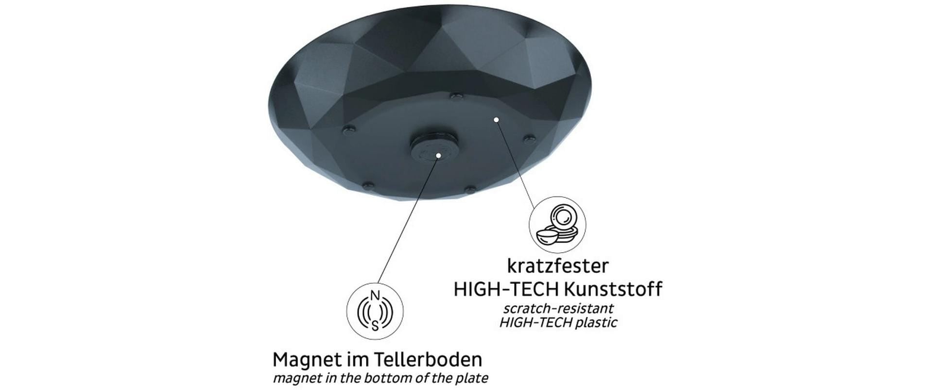 silwy MAGNETIC SYSTEM Kunststoffteller »Silwy«