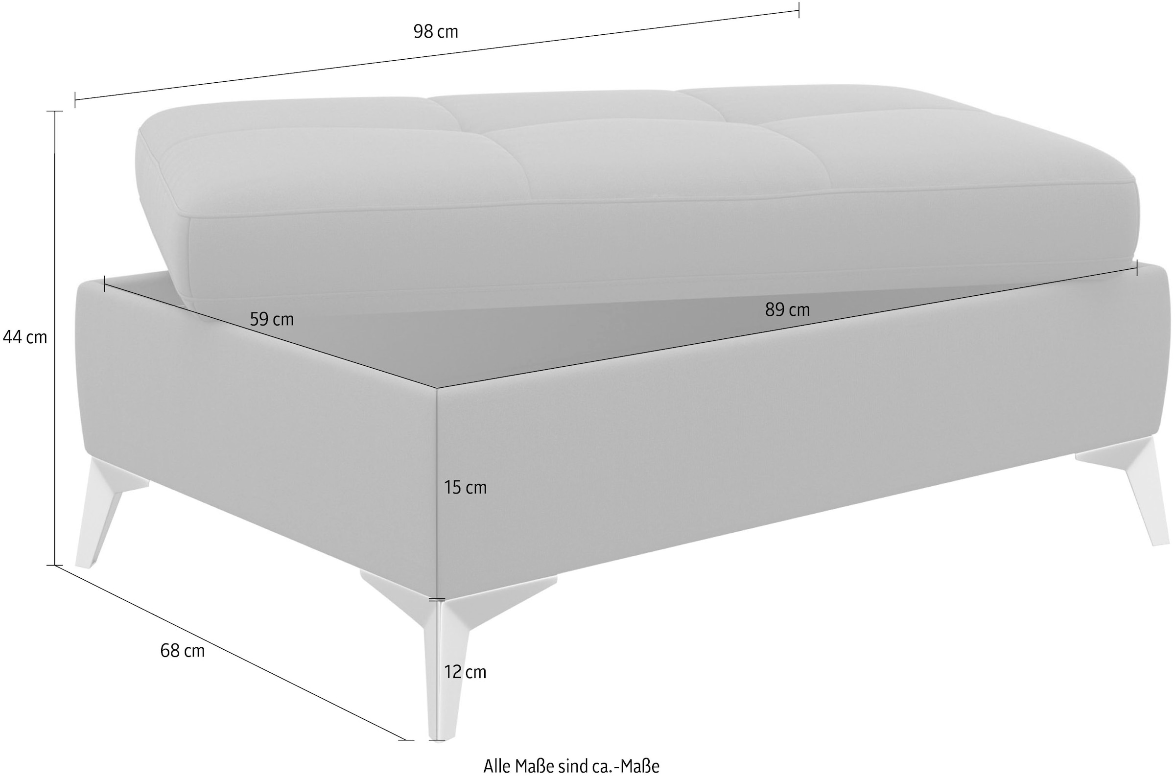 sit&more Tabouret de rangement »Latigo« inklusive Stauraum