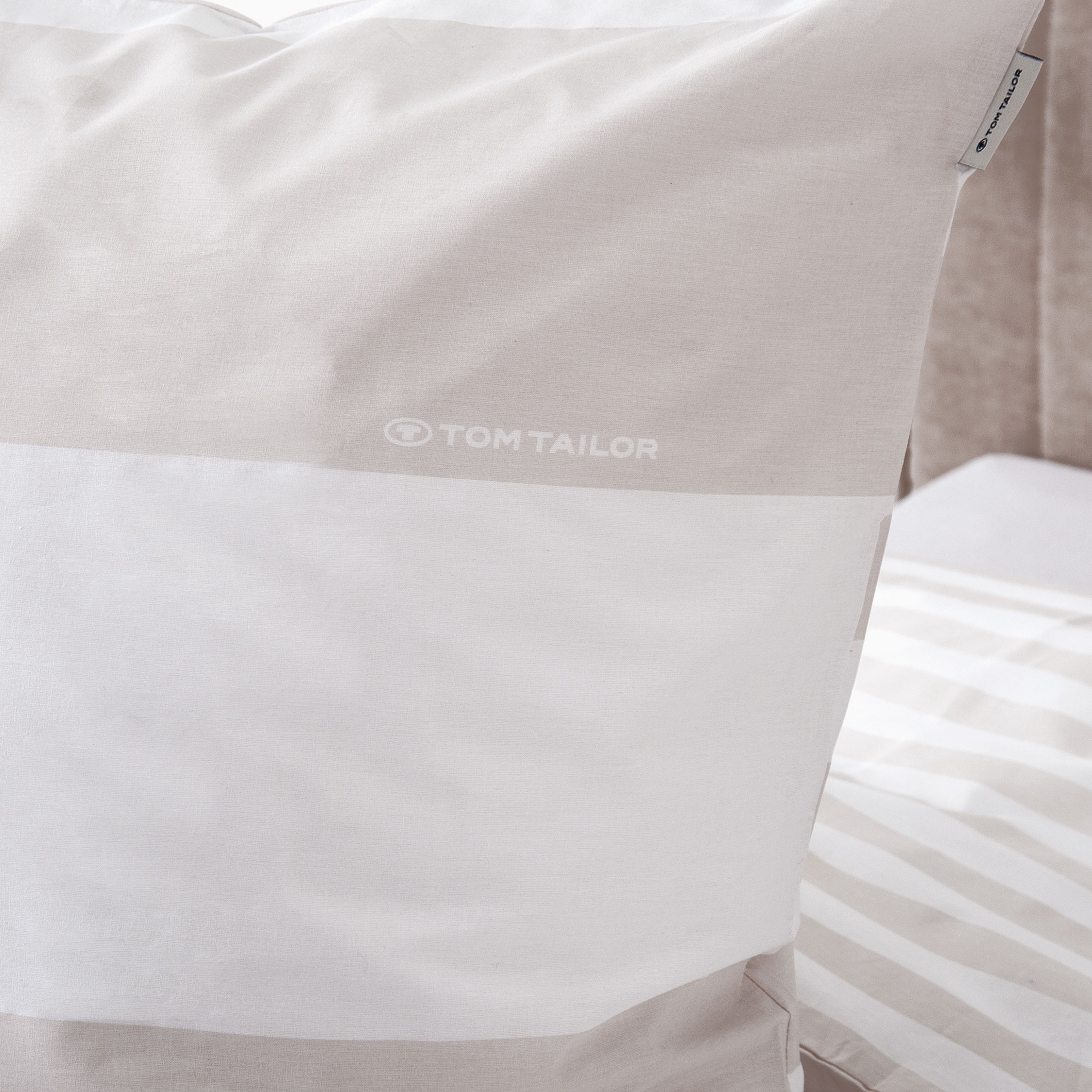 TOM TAILOR HOME Linge de lit réversible »SIENA in Gr. 135x200cm, 155x220cm oder 200x220cm« 2 cuis linge de lit rayé en coton, linge de lit réversible