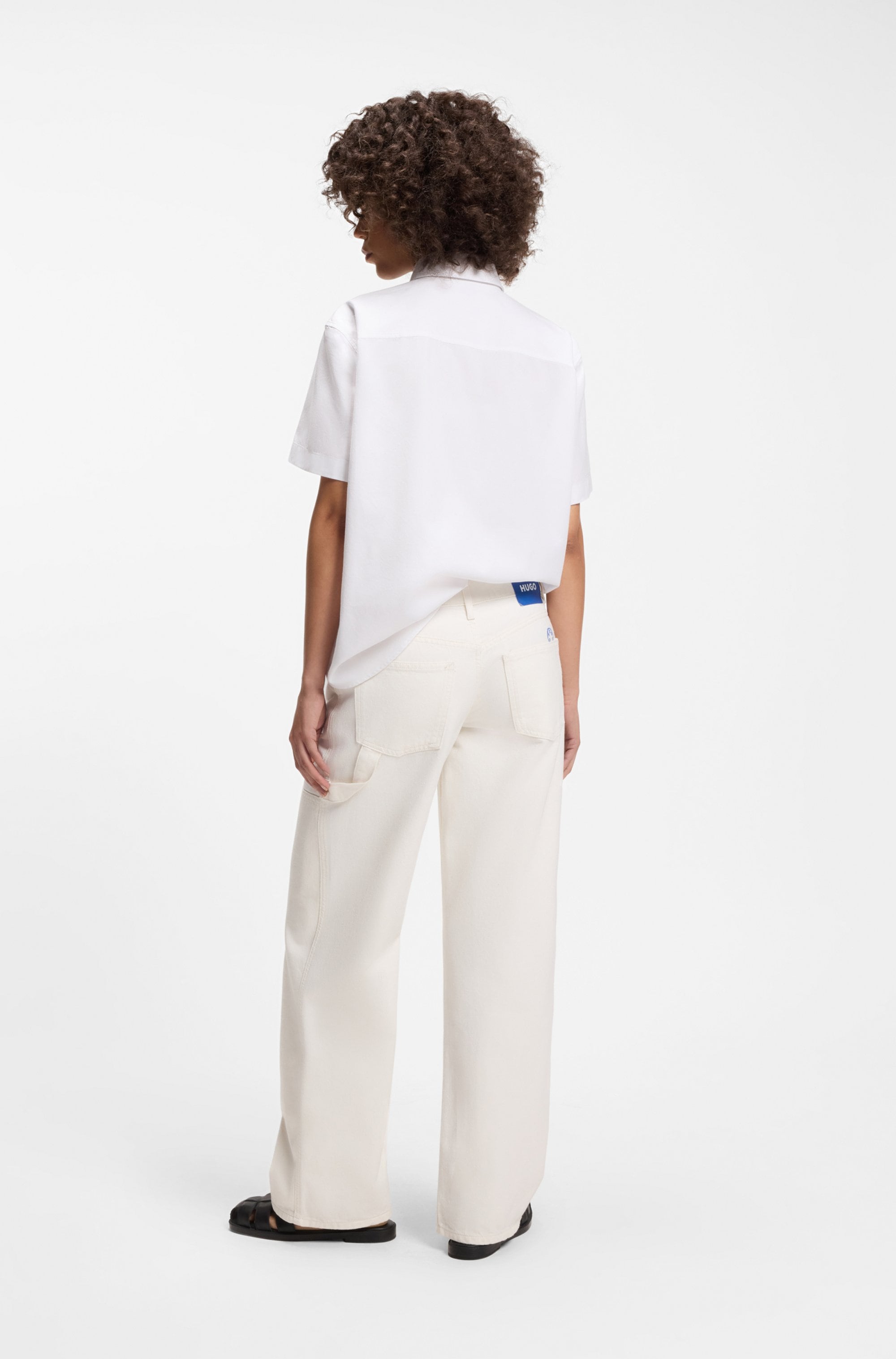 HUGO Blue Weite Jeans »Gamala« Mid Rise, Baggy