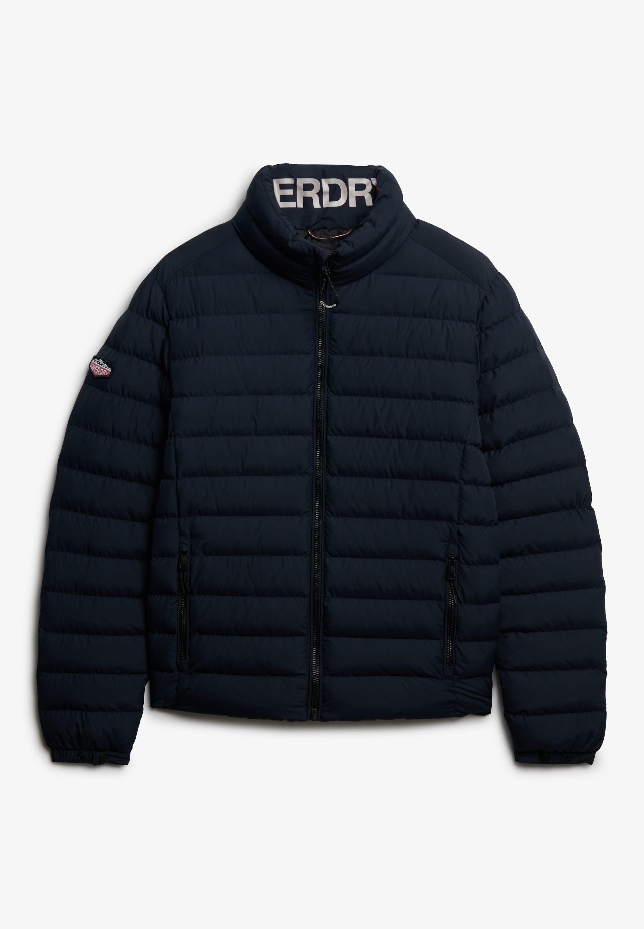 Superdry Steppjacke »FUJI PRINT PADDED JACKET« ohne Kapuze Slim Fit, mit Reissverschluss, in unifarbener Optik