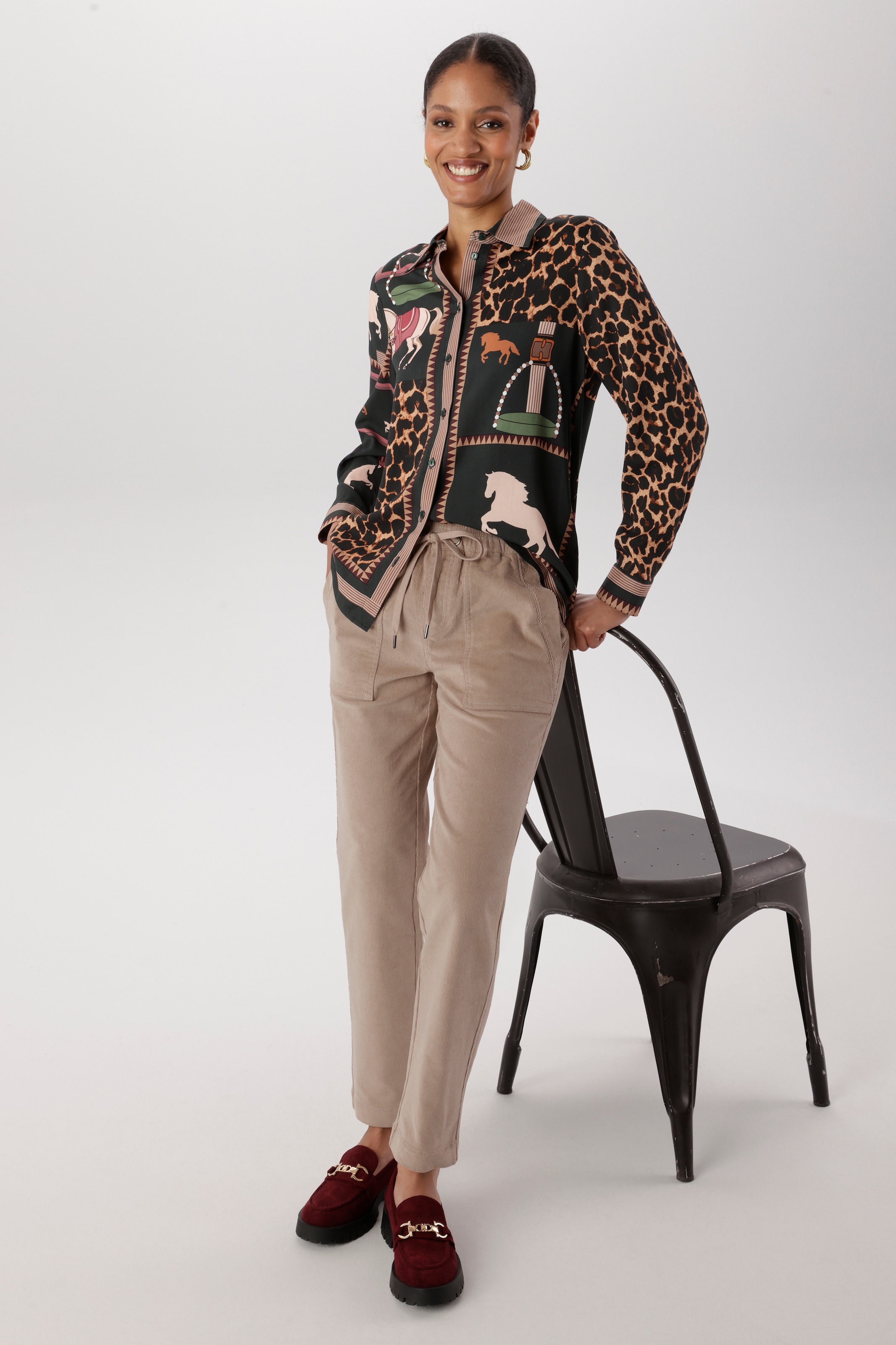 Aniston SELECTED Cordschlupfhose  aus elastischen Cord mit Eingriffstaschen - NEUE KOLLEKTION