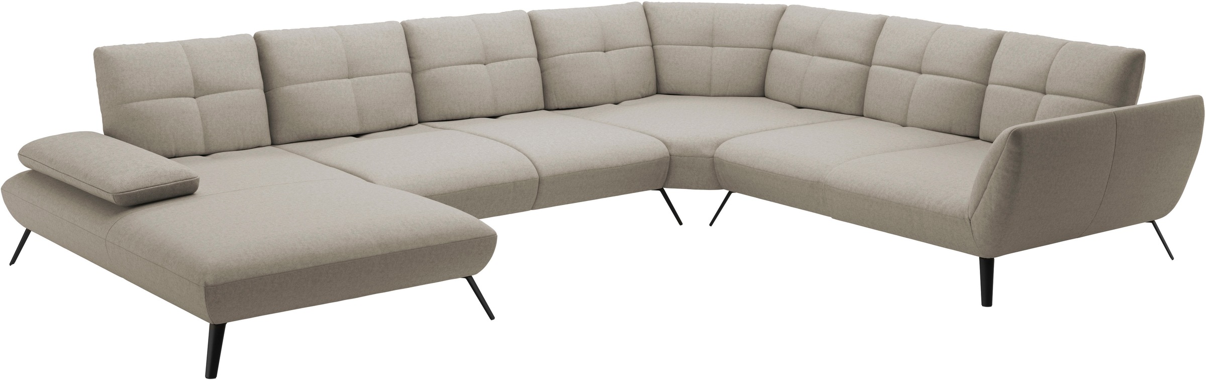 GOODproduct Wohnlandschaft »Mikado U-Form« inkl. Sitztiefenverstellung und Armteilverstellung