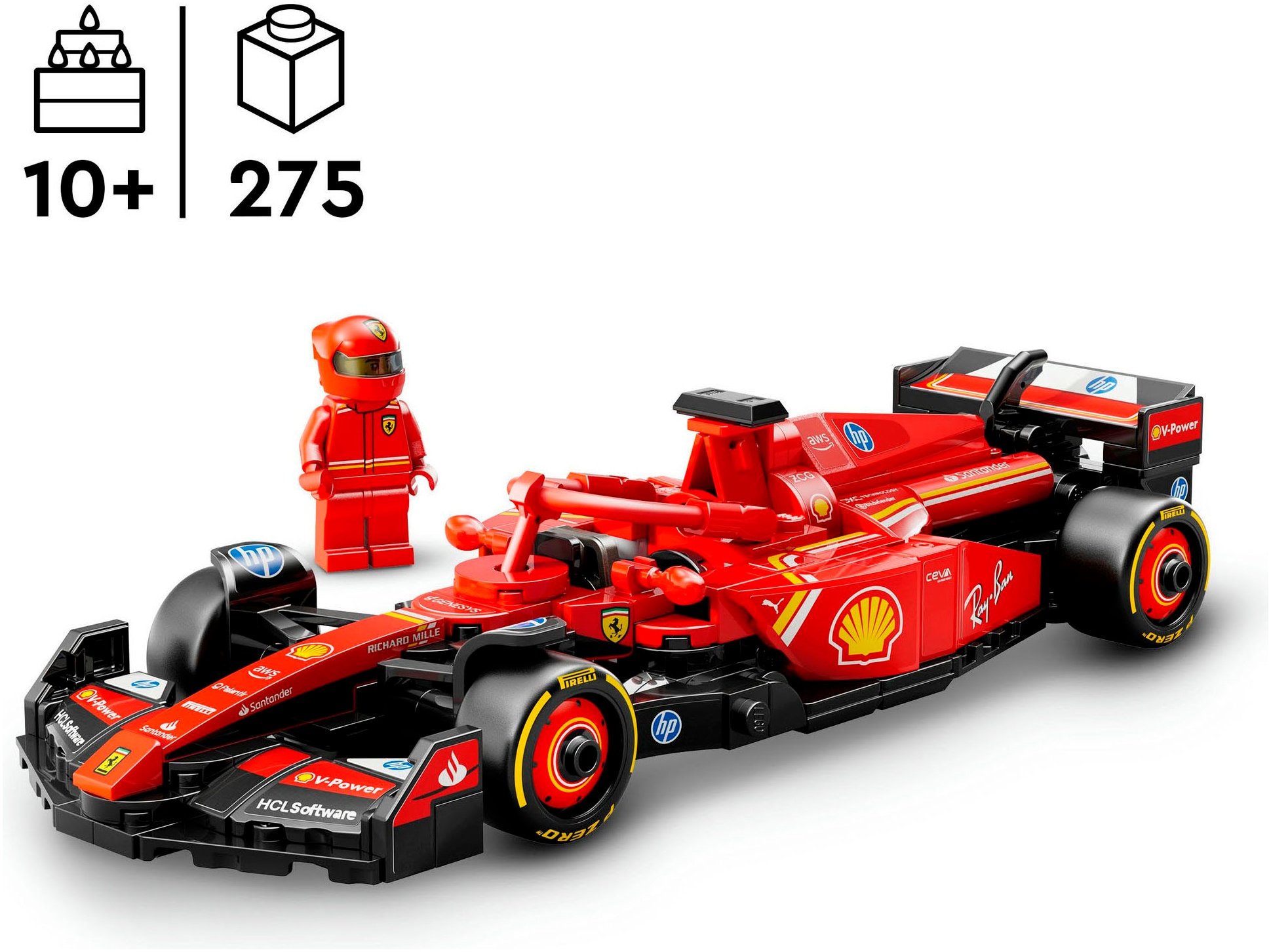 LEGO® Konstruktionsspielsteine »Ferrari SF-24 F1® Rennauto (77242), LEGO® Speed Champions« Made in Europe