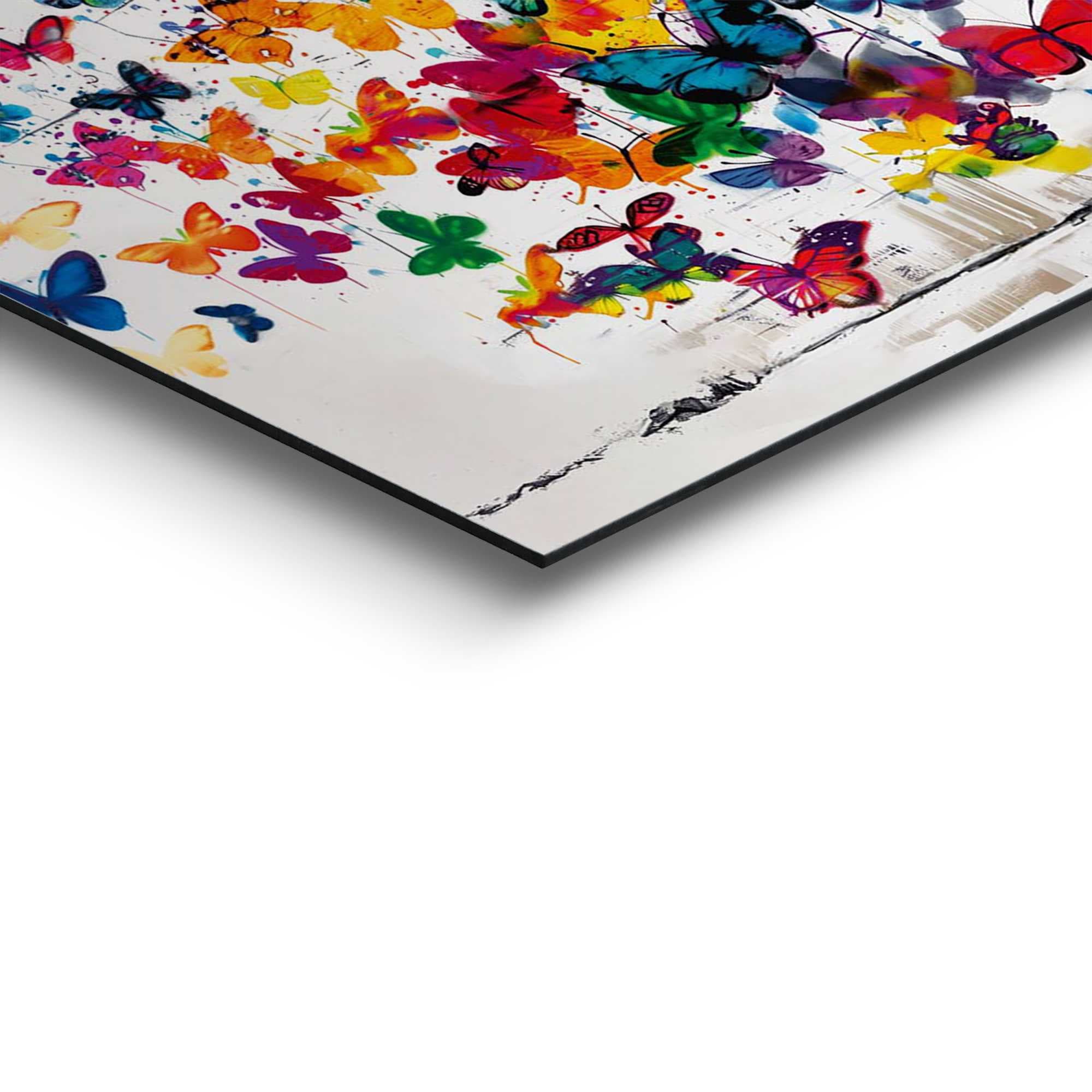 Reinders! Panneau déco »Graffiti-Schmetterlinge« Teenager Zimmer - Mehrfarbig - MDF - Street Art - 90x30 cm