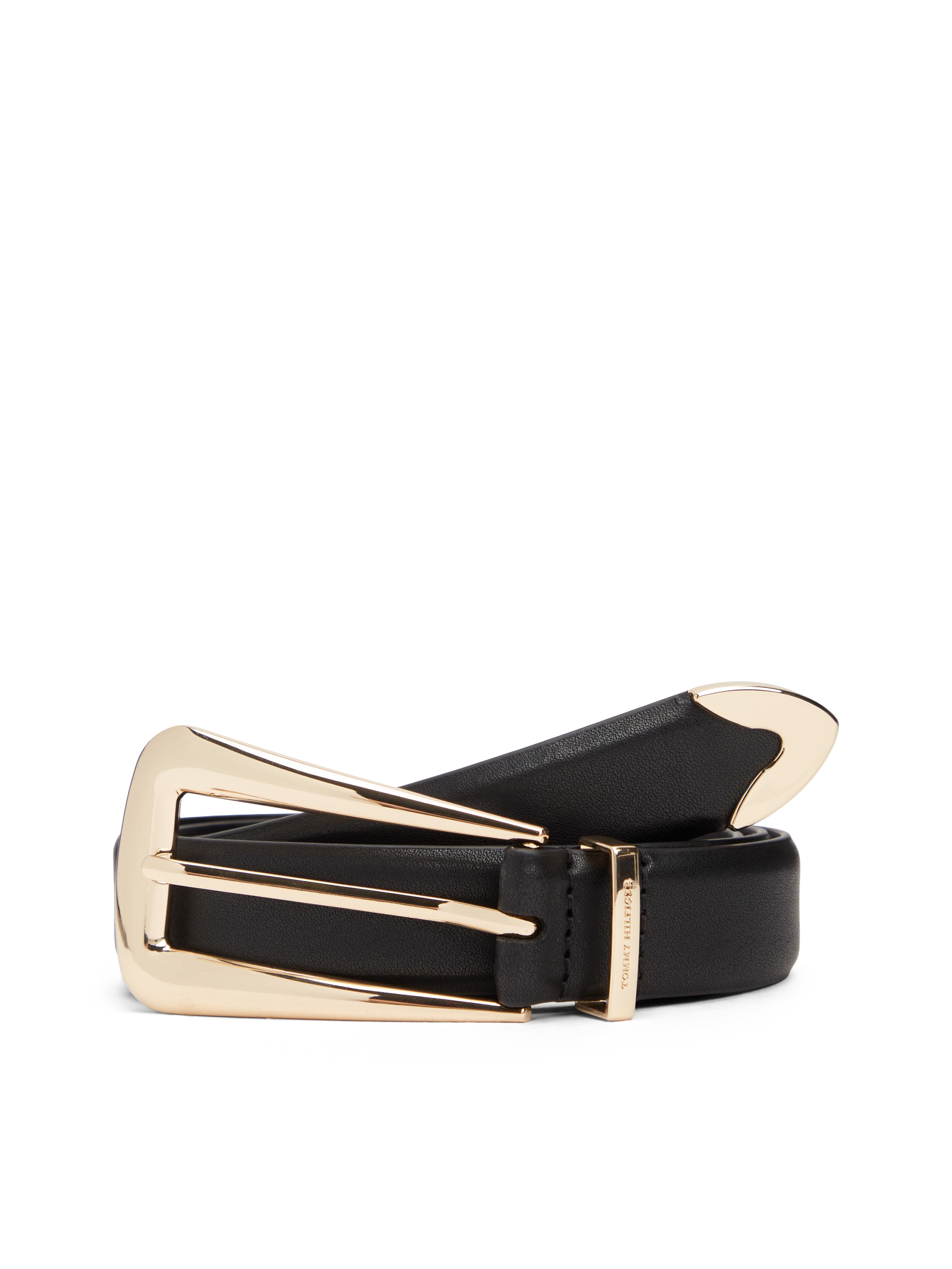 Tommy Hilfiger Ledergürtel »TH WEST 2.5 cm breit« mit länglicher, eckiger Schnalle