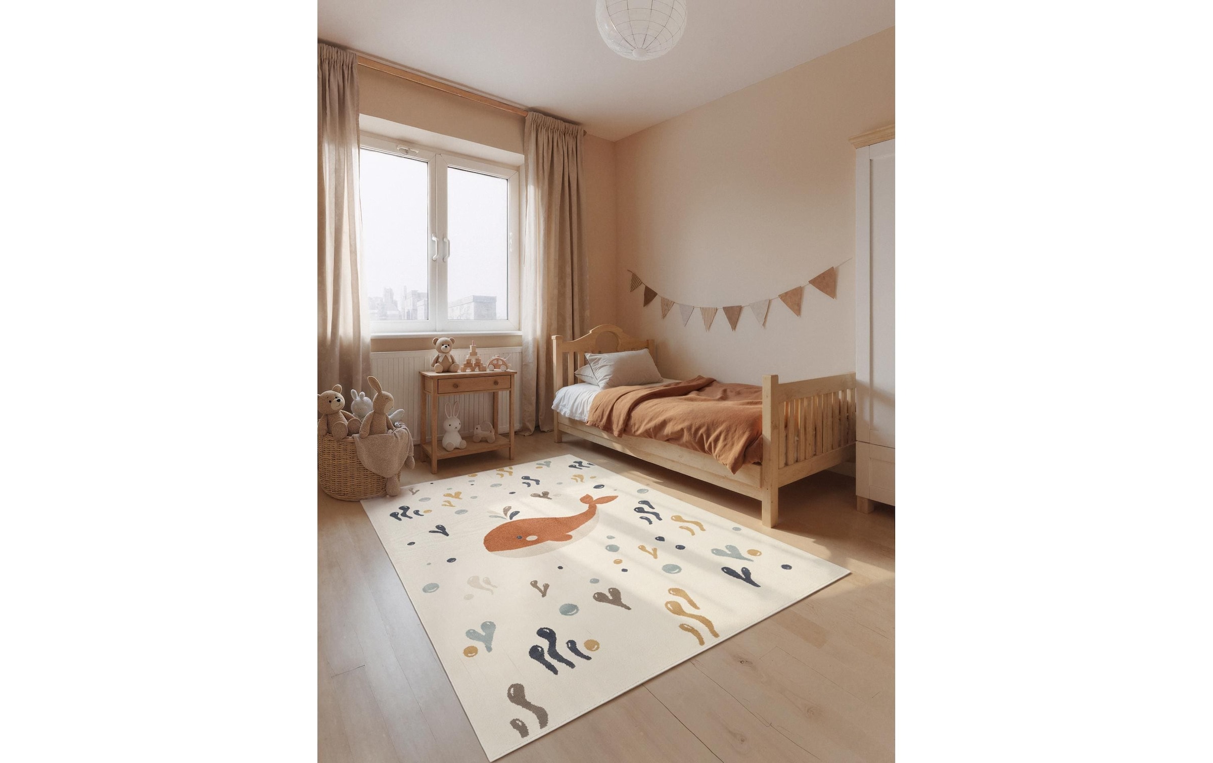 HANSE Home Kinderteppich »Moby« rechteckig 10 mm Höhe Pflegeleicht, Weich, Kinderzimmer, Spielteppich, Spielunterlage