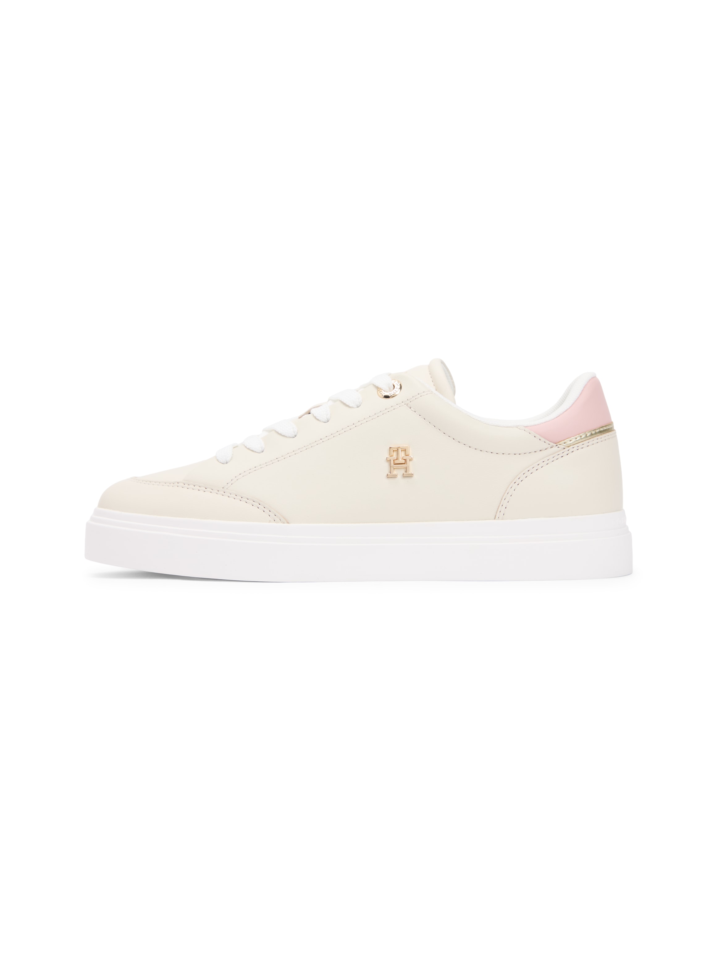 Tommy Hilfiger Baskets à plateforme »TH CHIC CUPSOLE«  chaussure de loisirs, chaussure basse, chaussure à lacets avec logo TH doré