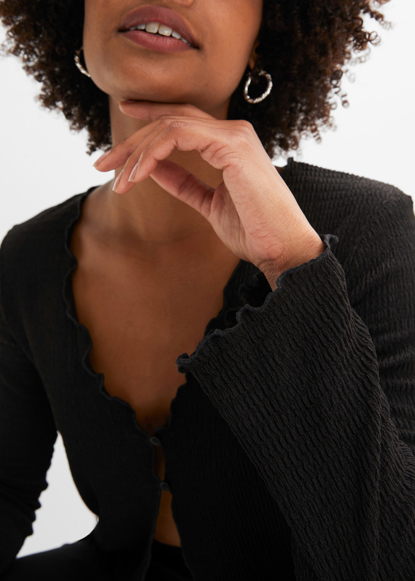 bonprix Shirtjacke »Shirtjacke« bequeme Passform, mit Knopfverschluss, aus Polyester und Elasthan