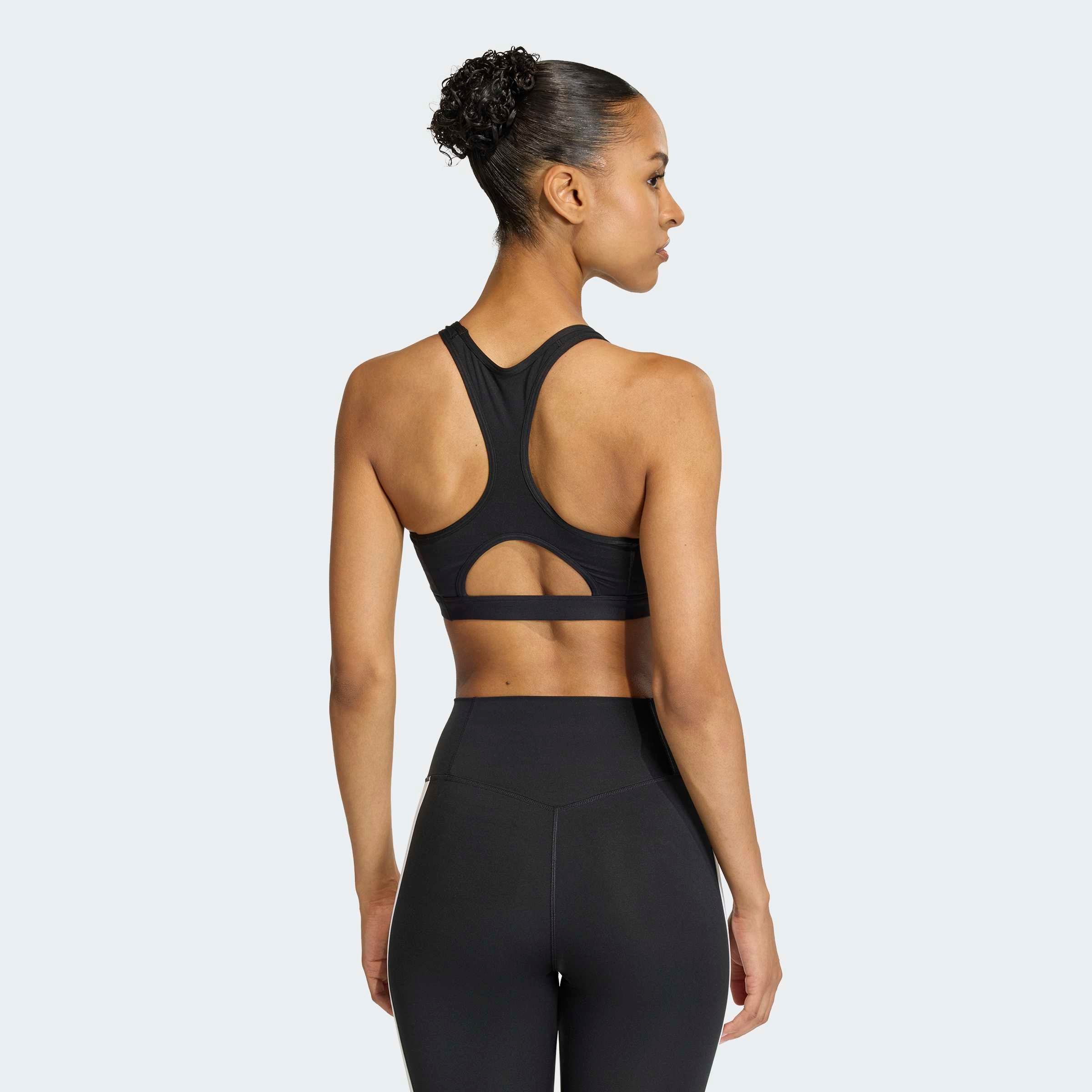 adidas Performance Soutien-gorge de sport »OPTIME ESSENTIALS WORKOUT 3-STREIFEN MEDIUM SUPPORT BH« ohne Bügel, in Stretch-Qualität