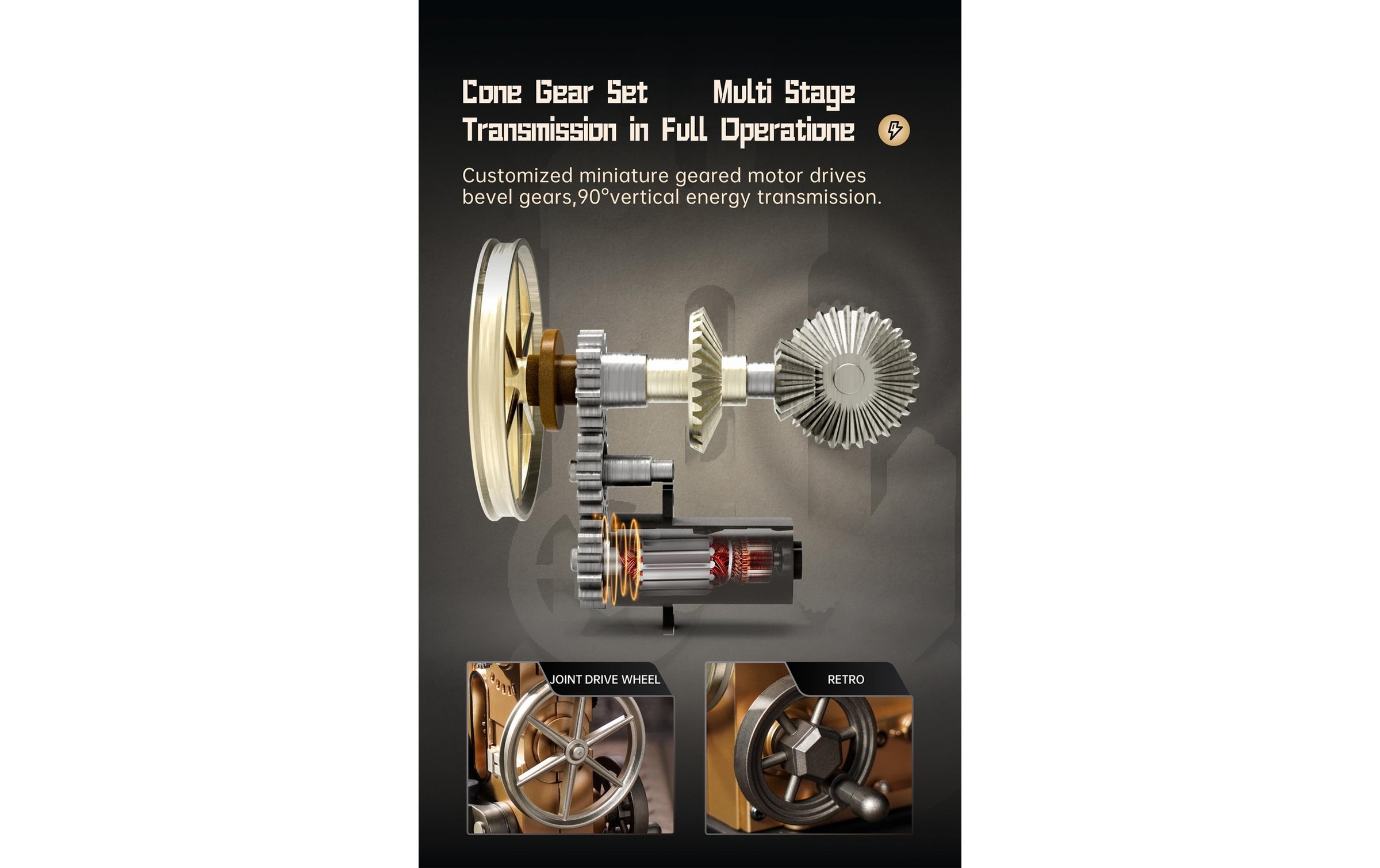   Modellbausatz »Rolife Morse Telegraph Mechanischer Morse-Telegraf« 60 Stk. tlg.