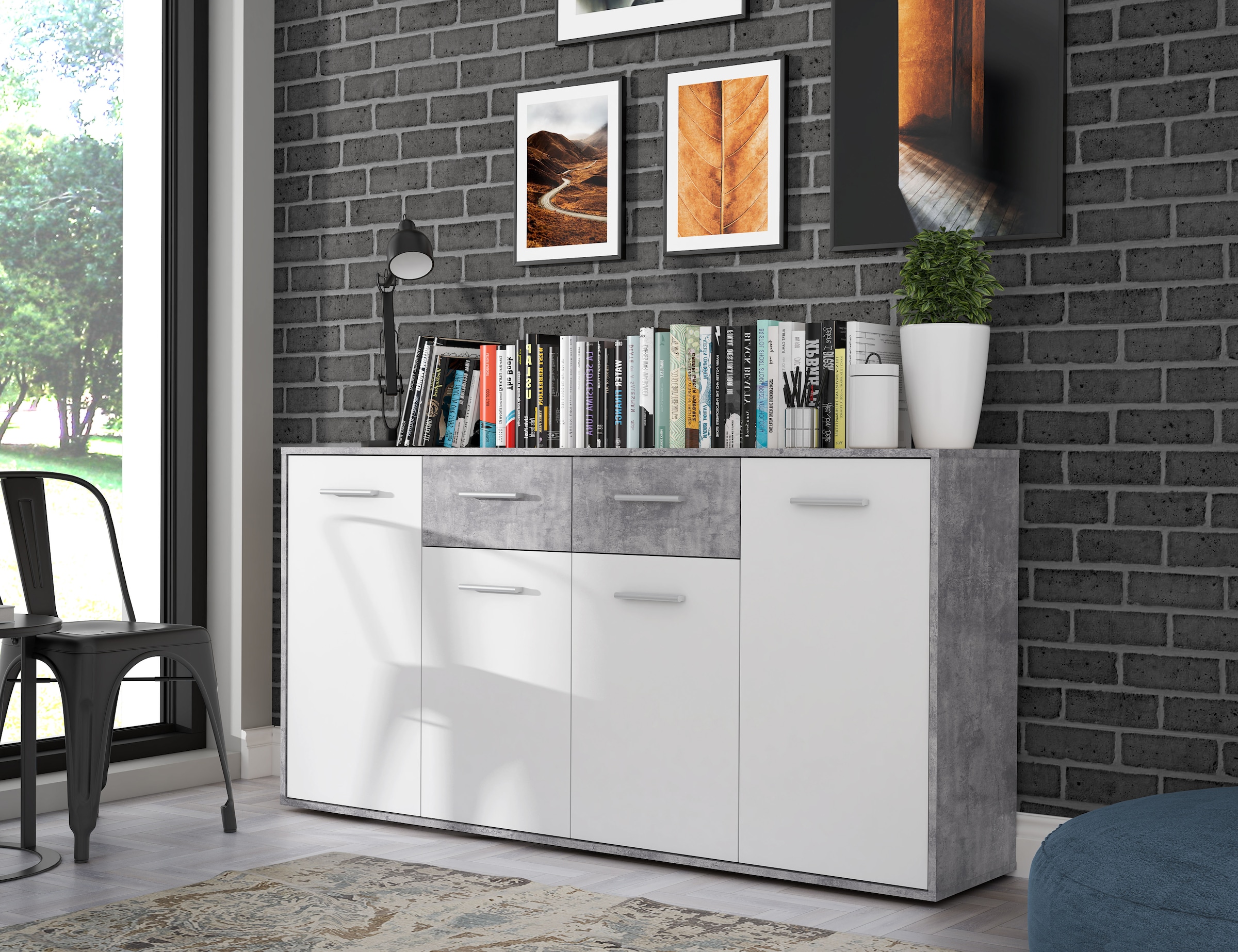 FORTE Buffet »Sideboard, verschiedene Dekore, Schubkästen«