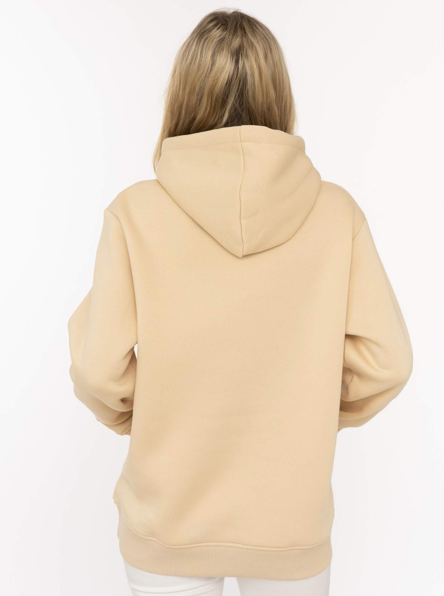 Zwillingsherz Hoodie »"LOVE"«, Kapuzeninnenseite mit Leomuster, grosser Print, Kängurutasche
