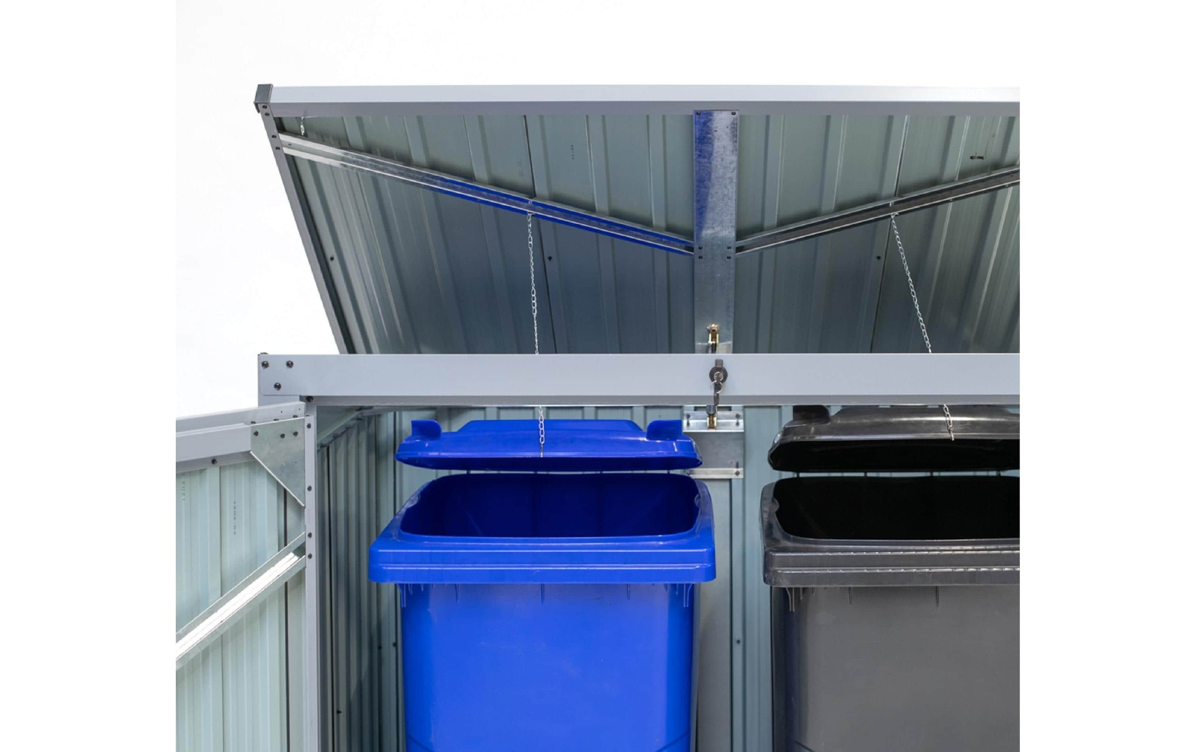 WESTMANN Coffre à poubelles »ISBS-T2D« pour 2x240 l, LxPxH : 158x101x134 cm