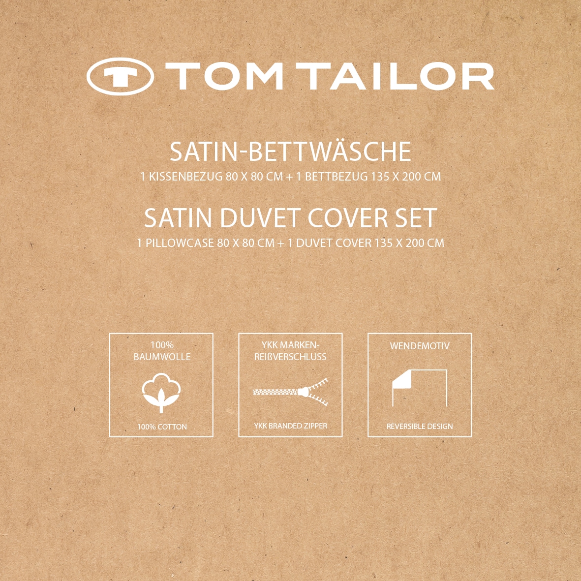 TOM TAILOR HOME Bettwäsche »FINE STRIPES« 2 new bedroom, gewebtes Label