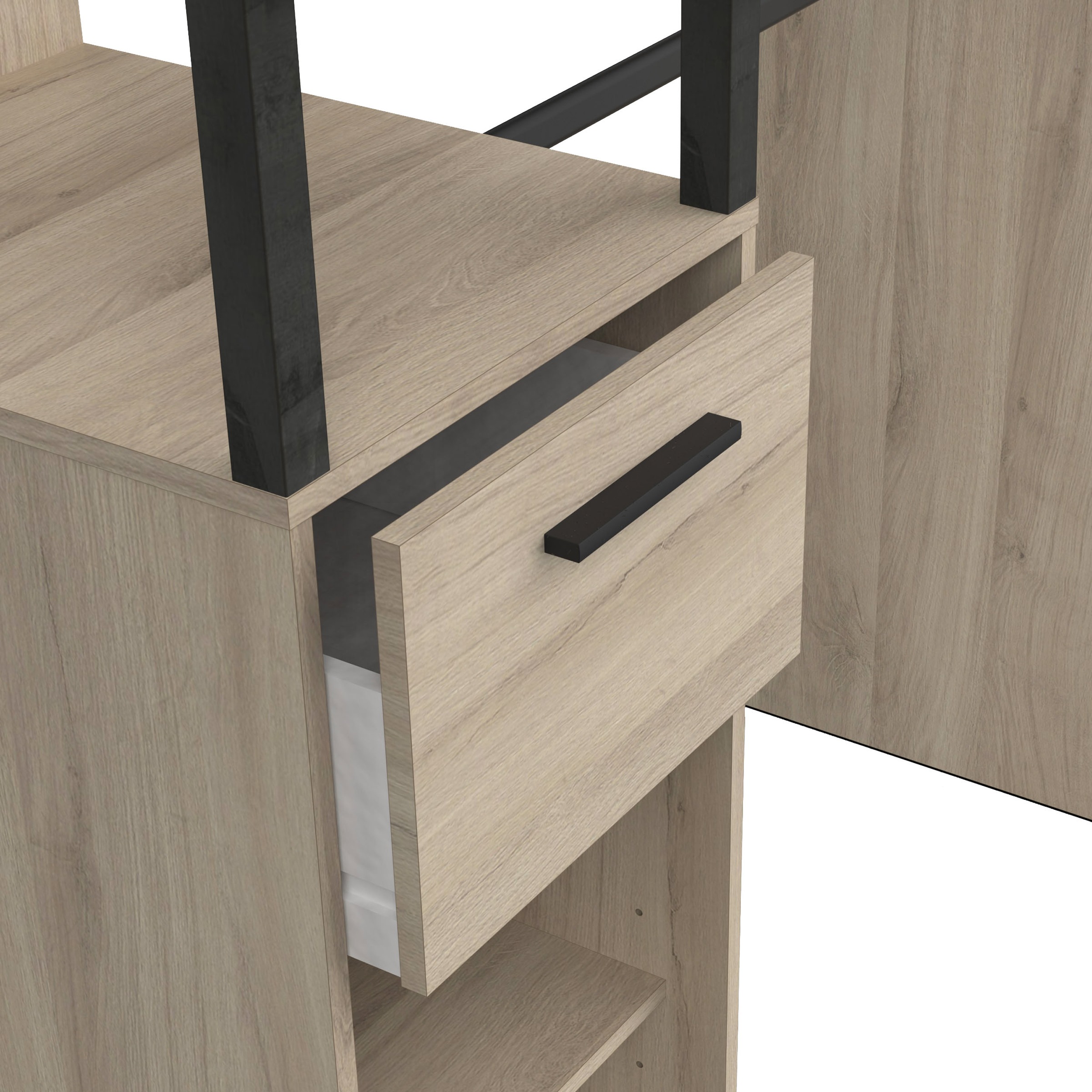 Demeyere GROUP Armoire à rideaux »Gary« L/H/P env. 160/200/50 cm,  Design peu encombrant,