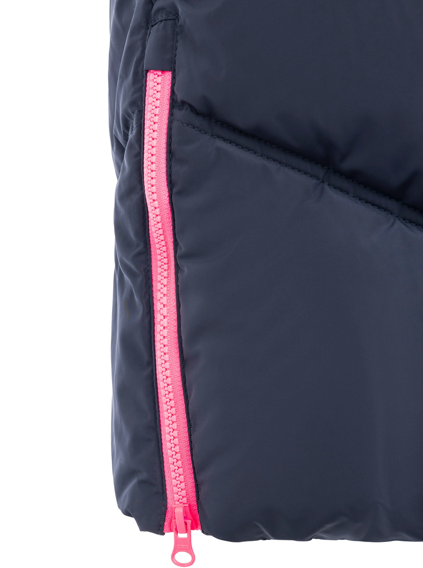 Zwillingsherz Steppweste »"Heimatgefühl"« Kapuze, Details, Zipper und Taschen