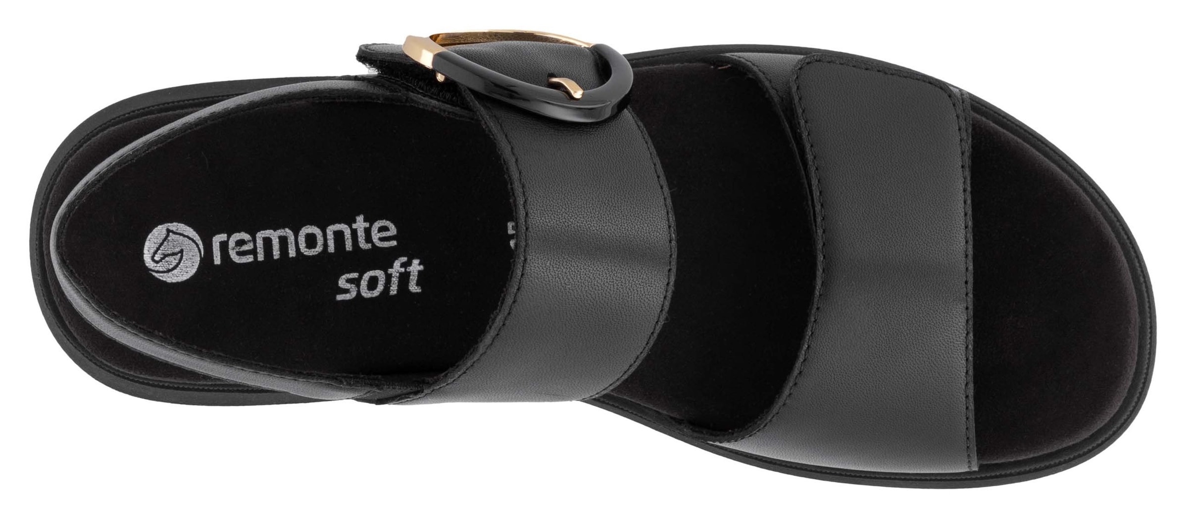 Remonte Riemchensandale  , Sandale, Bequemschuh, Sommerschuh mit praktischen Klettverschlüssen