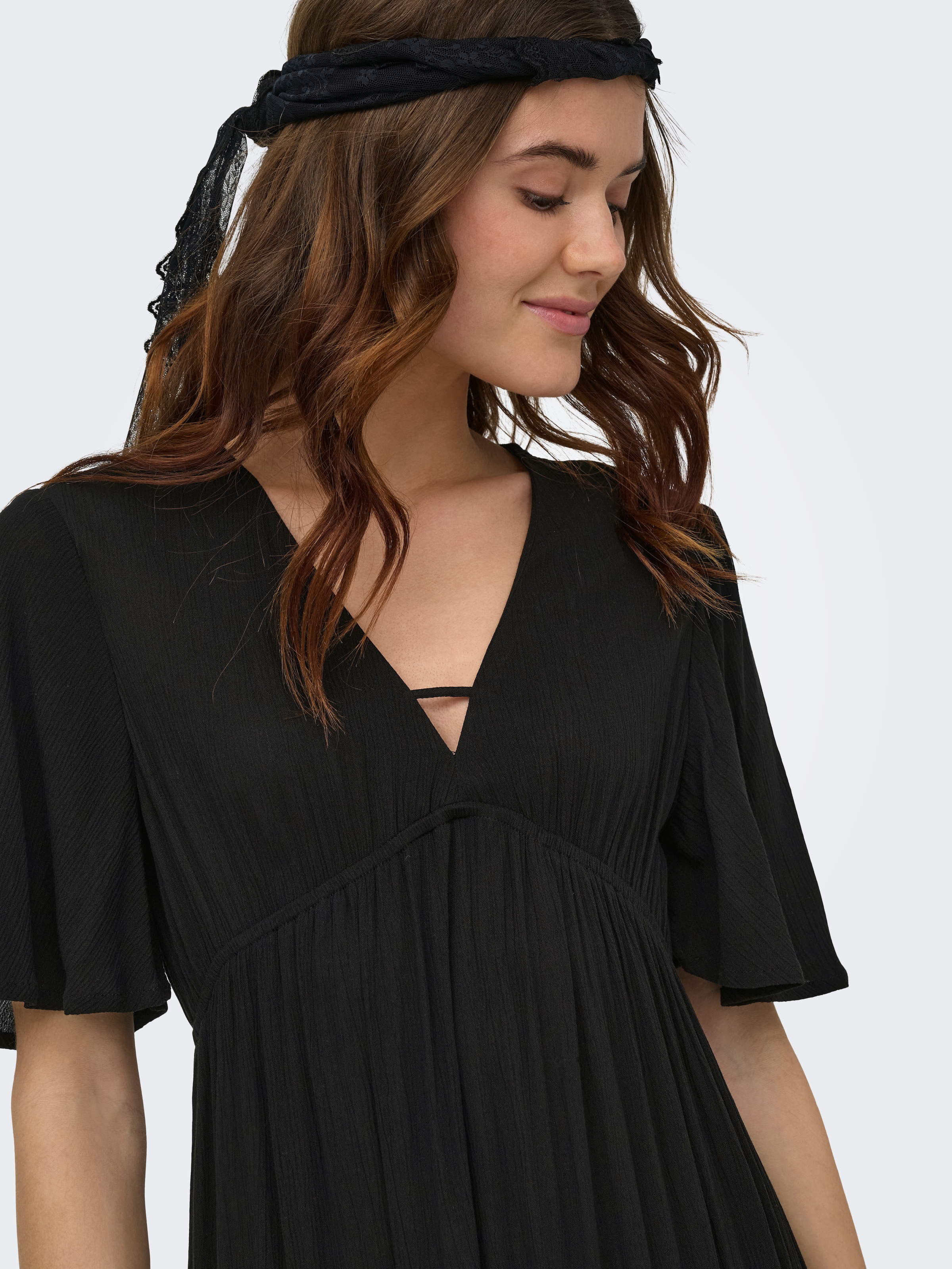 ONLY Maxi robe »ONLMYA CHIARA S/S LONG V DRESS WVN« viscose