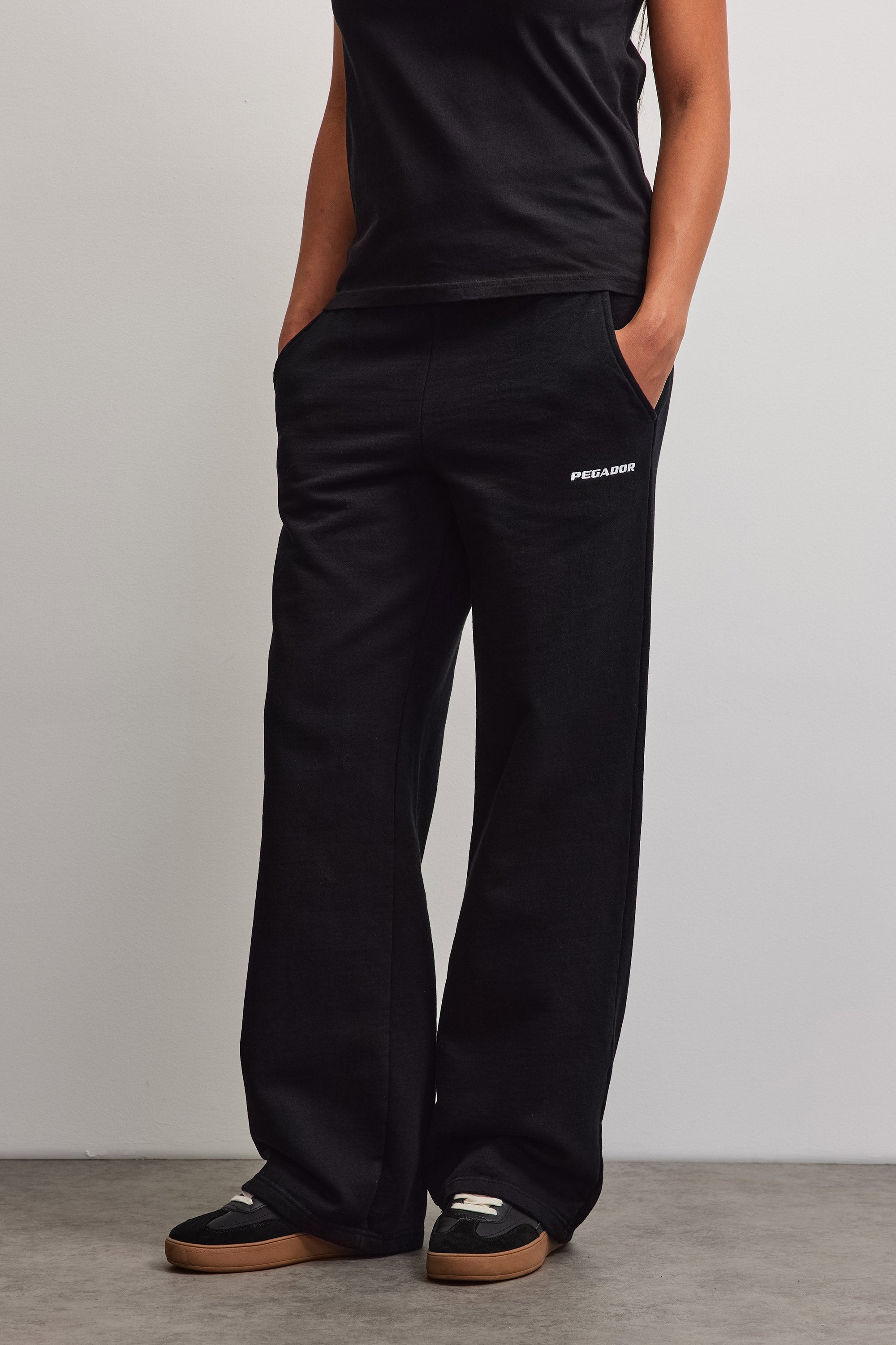 PEGADOR Sweathose »ANNI WIDE SWEAT PANTS«  Baumwollmischung, weit