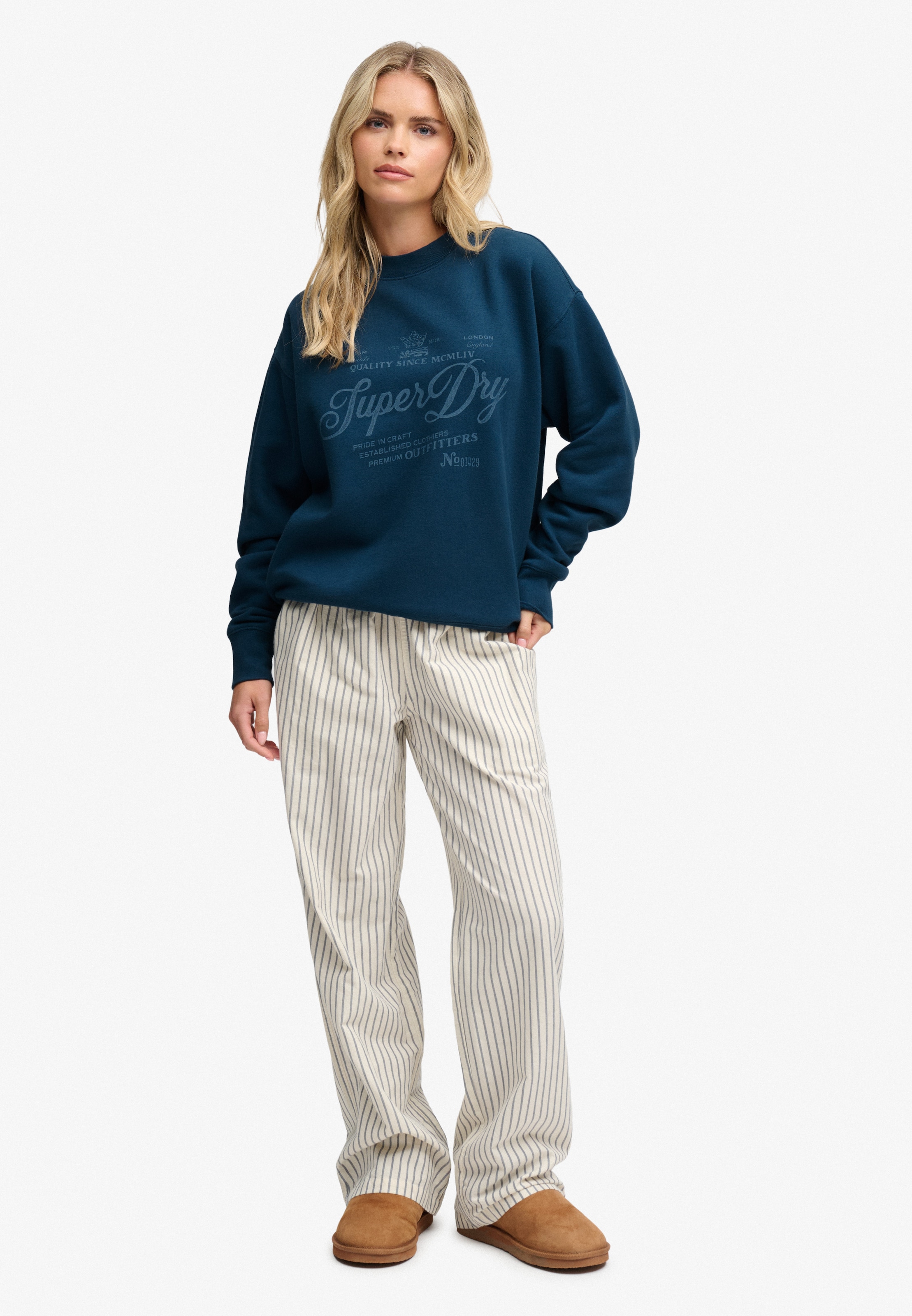 Superdry Sweatshirt »VINTAGE WORKWEAR CREW«, Baumwollmischung, relaxed fit
