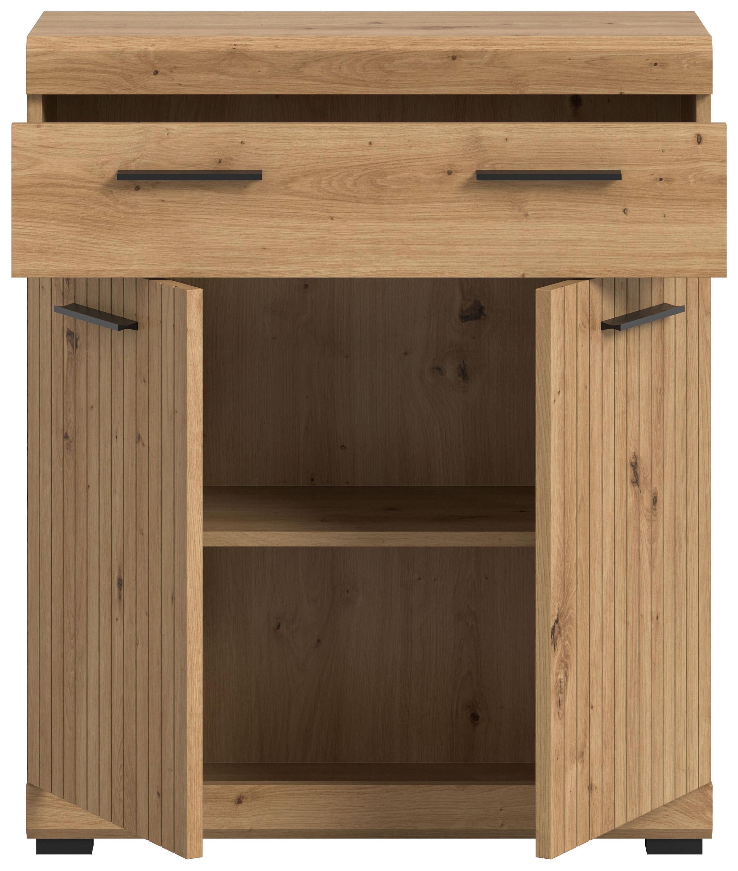 welltime Armoire basse »SIENA, Breite 74cm, 2 Tür, 1 Schubkasten, 2 Fächer, MDF-Front« BEST-SELLER !,  disponible en plusieurs couleurs, meubles de salle de bain, armoire de salle de bain, commode, salle de bain