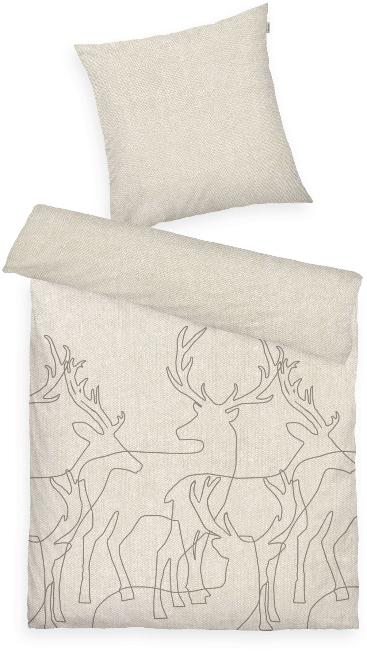 TOM TAILOR HOME Wendebettwäsche »Lennart in Gr. 135x200, 155x220 oder 200x200 cm, ideal für Weihnachten« 2 Stk. Flanell kuschelig warm im Winter, Weihnachtsbettwäsche aus Baumwolle