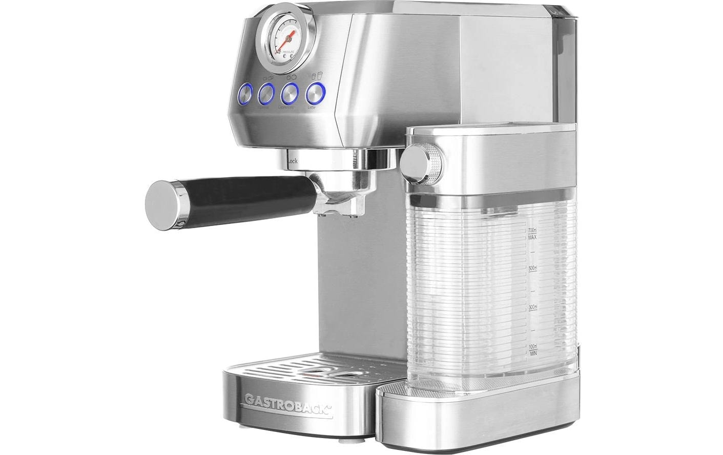 Gastroback Machine à espresso »42722 DESIGN ESPRESSO PICCOLO PRO M« mit integriertem, automatischem Milchaufschäumer
