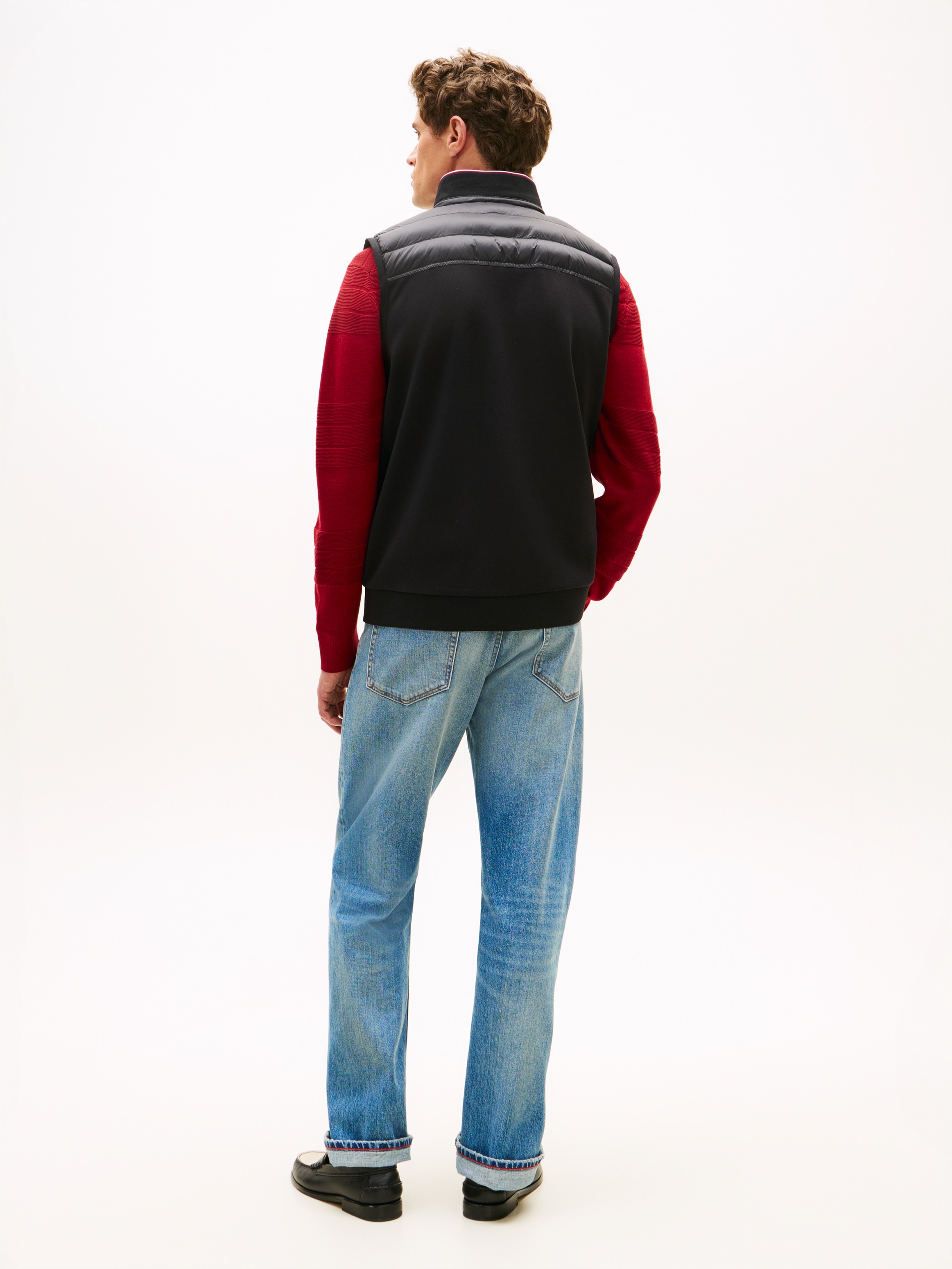 Tommy Hilfiger Gilet matelassé »MIX MEDIA« Stehkragen, 2-Wege-Reissverschluss