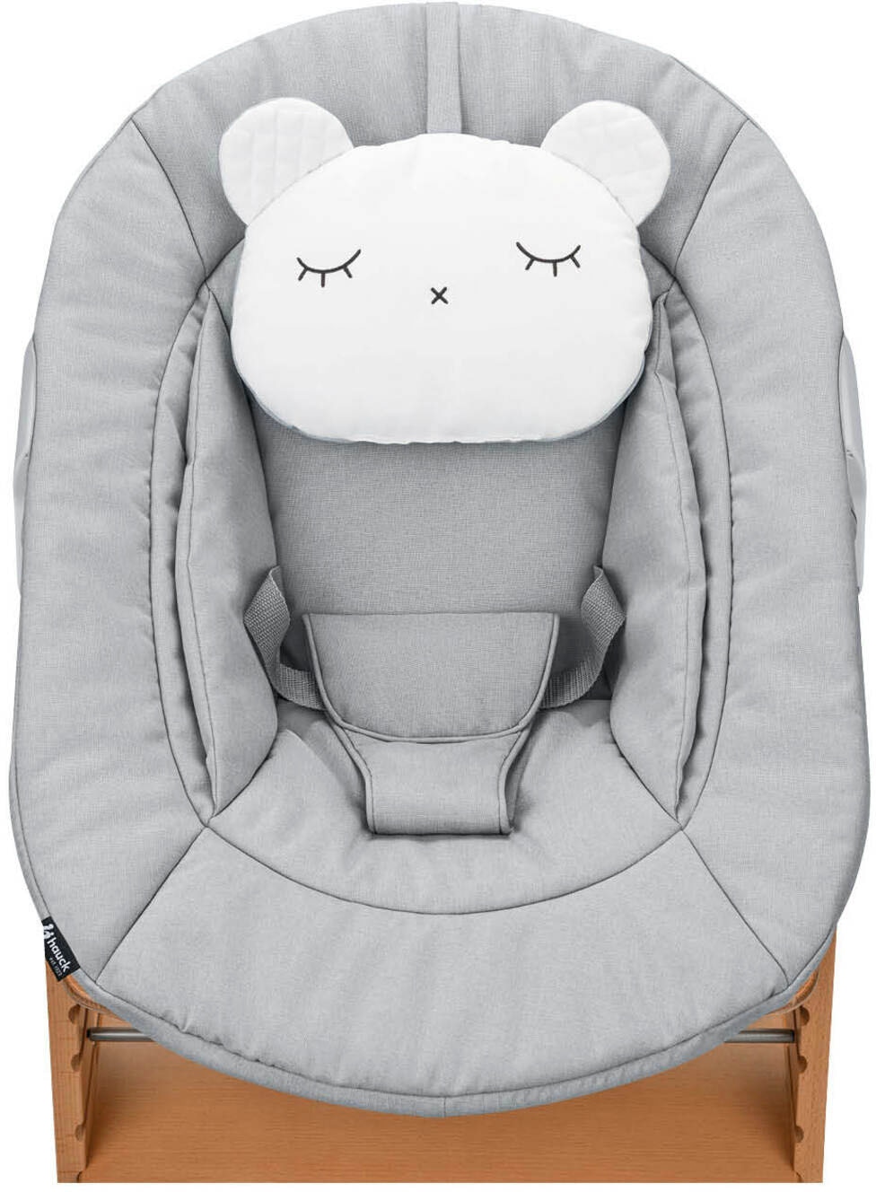 Hauck Hochstuhl »Alpha Newborn Pre, Nature Grey« () mit Newborn Aufsatz; FSC® - schützt Wald