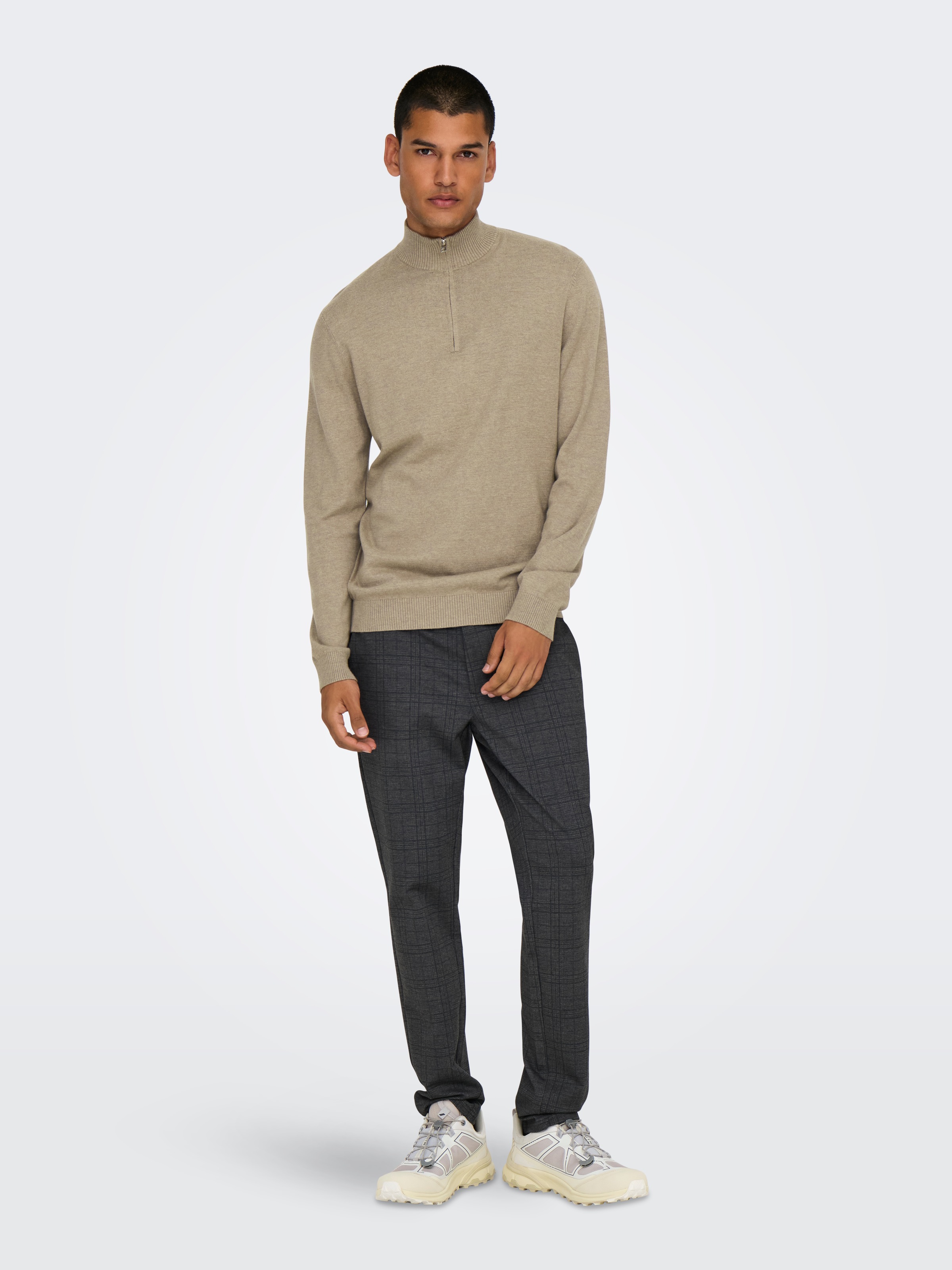 ONLY & SONS Troyer »ONSLOUI REG 12 MEL HALF ZIP KNIT NOOS«