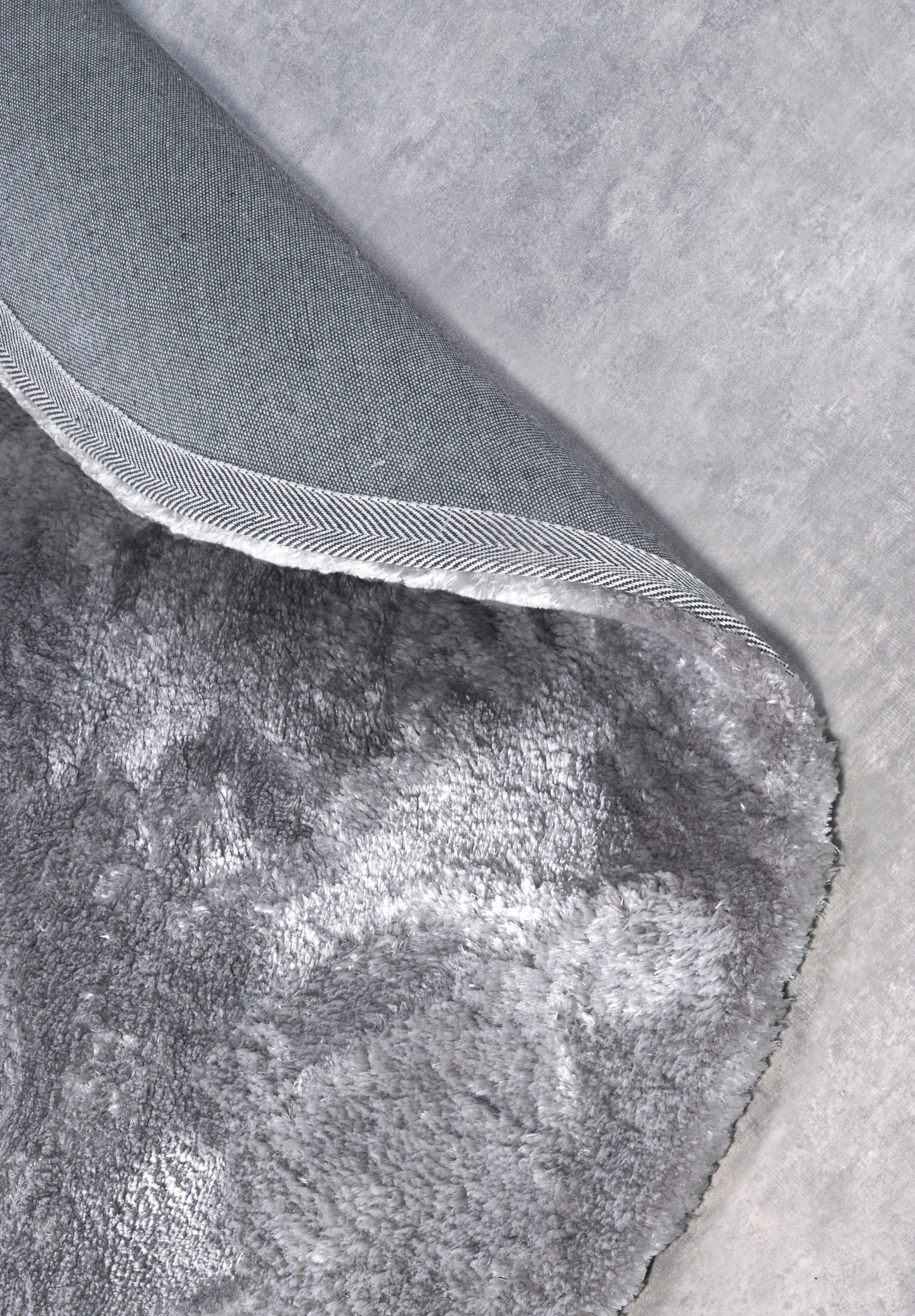 ELLE DECORATION Hochflor-Teppich »Calida« rund 28 mm Höhe Langflor, Shaggy, einfarbig, flauschig, weich, glänzend, modern, uni