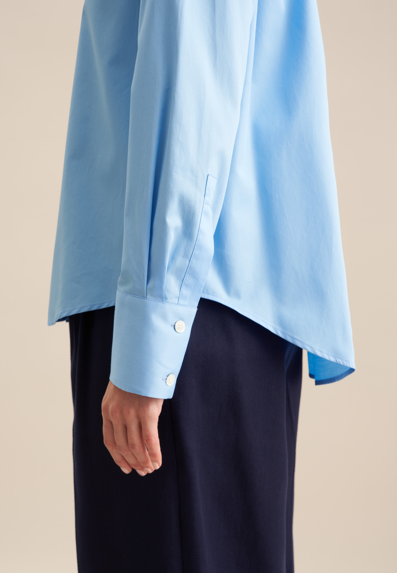 seidensticker Hemdbluse »Schwarze Rose« 1/1 Kragen Uni