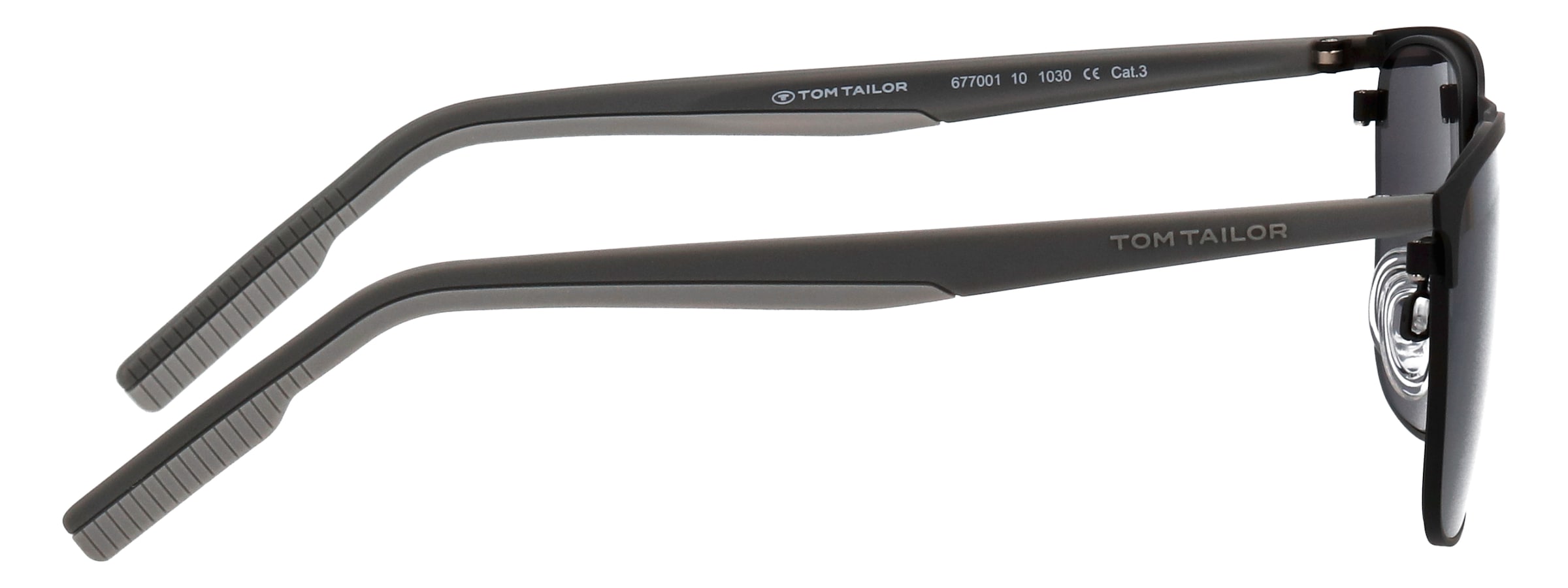 TOM TAILOR Lunettes de soleil »Modell 677001« Form Karree/Eckig, Logoschriftzug auf Bügel, Kombifassung