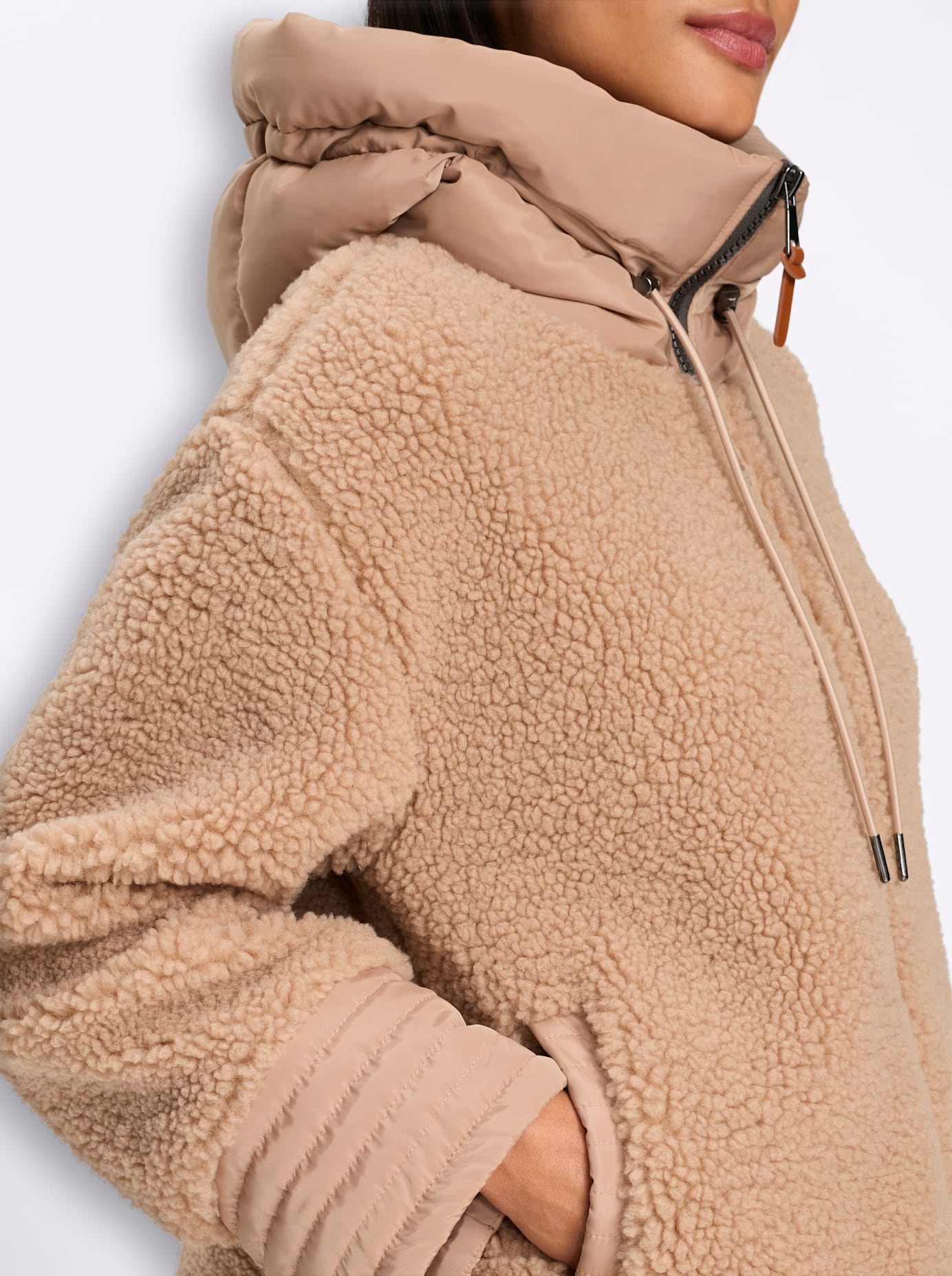 heine Veste longue mit Kapuze