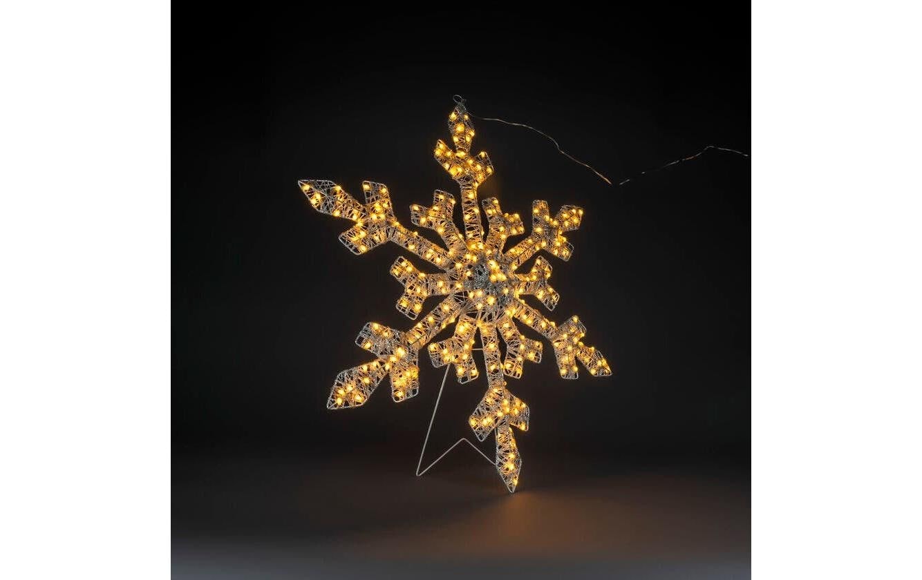 KONSTSMIDE Lumière décorative LED »LED-Schneeflocke 200 bernsteinfarbene Dioden« couleur ambre