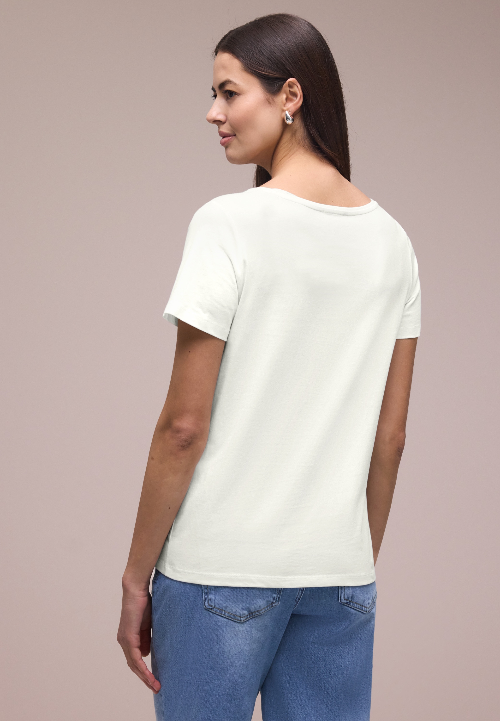 STREET ONE Kurzarmshirt Sommershirt mit Print