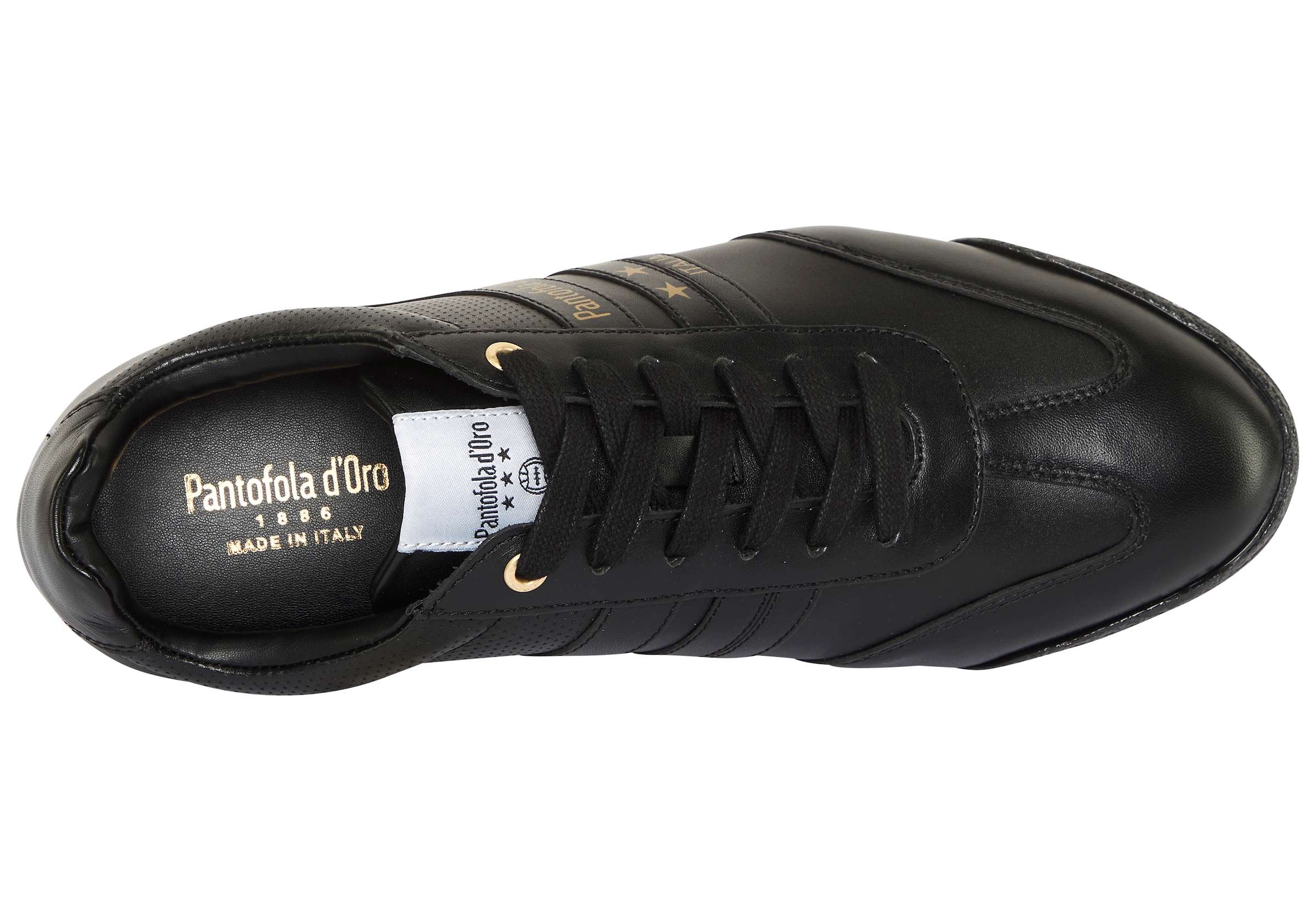 Pantofola d´Oro Sneakers »VASTO LOW«  Obermaterial aus Leder, Gummilaufsohle, mit Schnürung