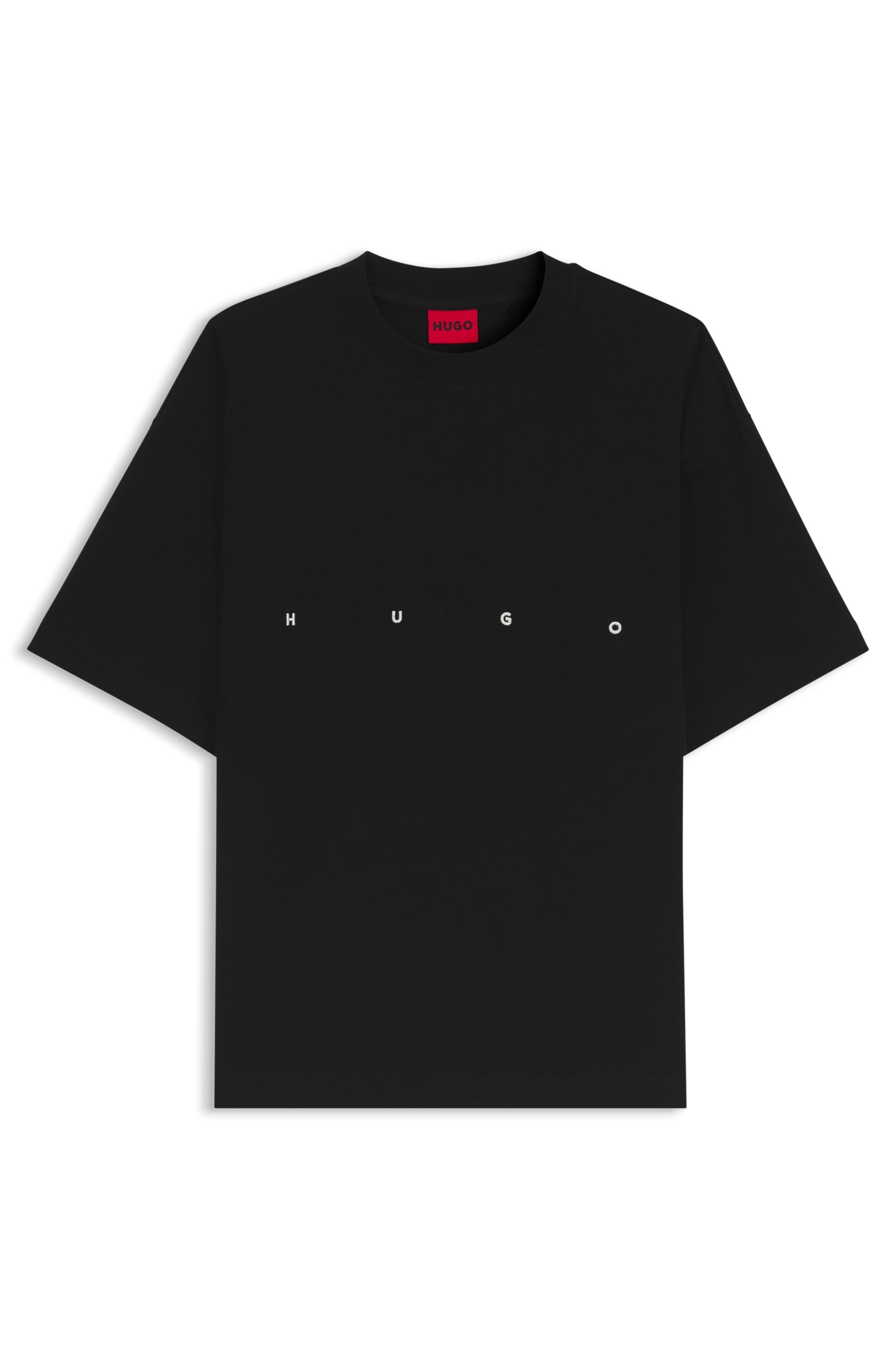 HUGO T-shirt »Dariso« Basic, Oversize Fit, reine Baumwolle