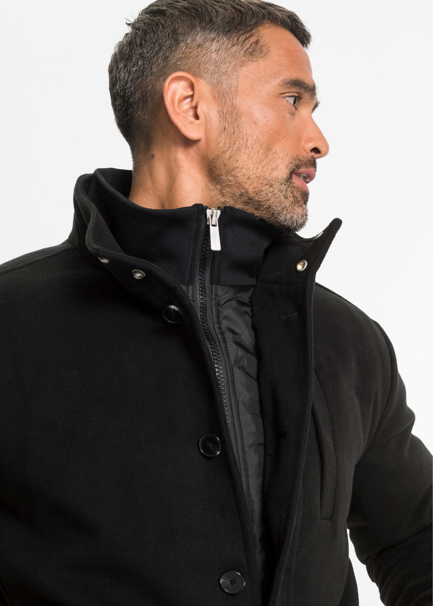 bonprix Veste d'extérieur sportive, festliche Ausrichtung, Regular Fit, mit Stehkragen
