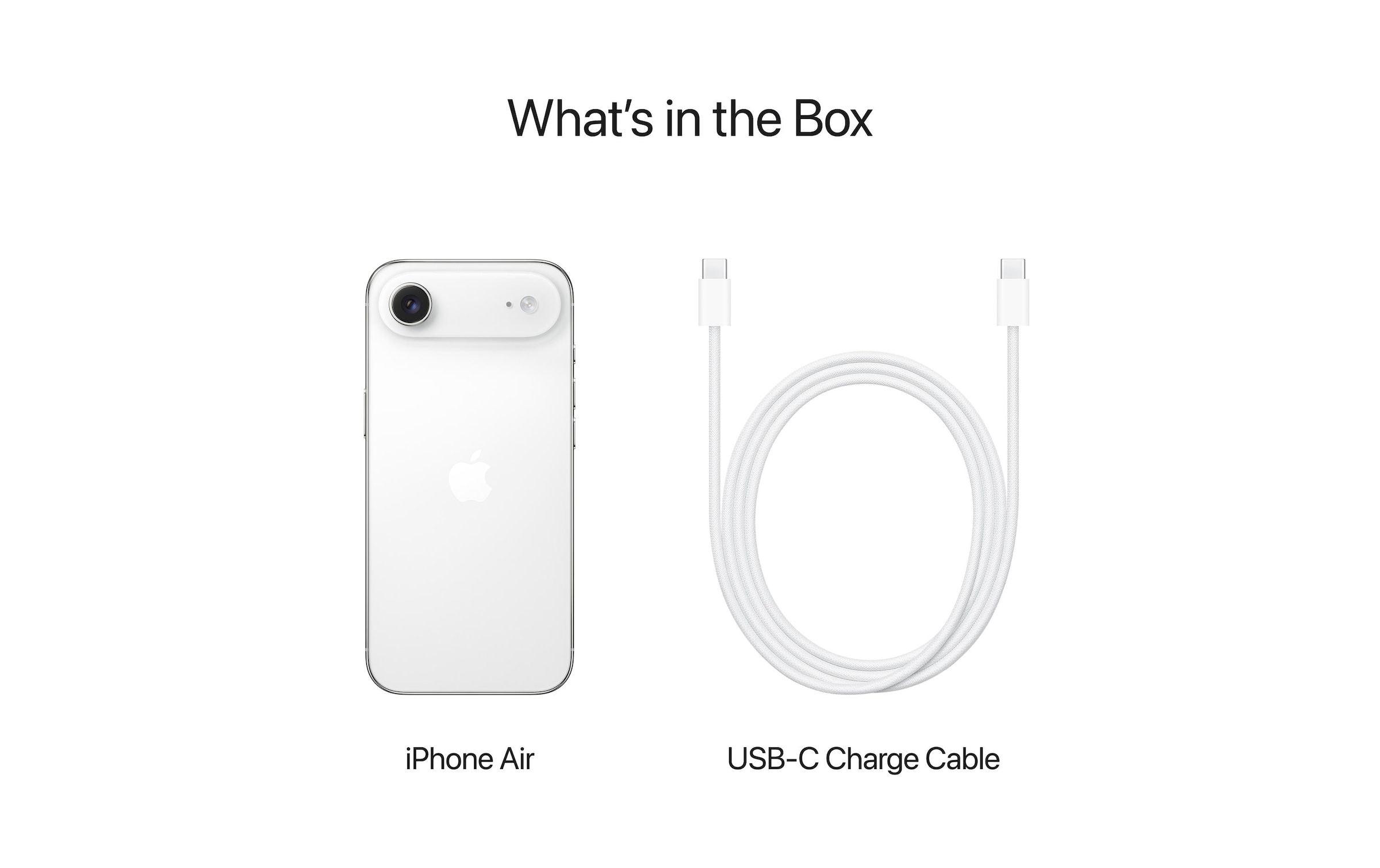 Apple Smartphone »iPhone Air« Weiss Induktionsladung