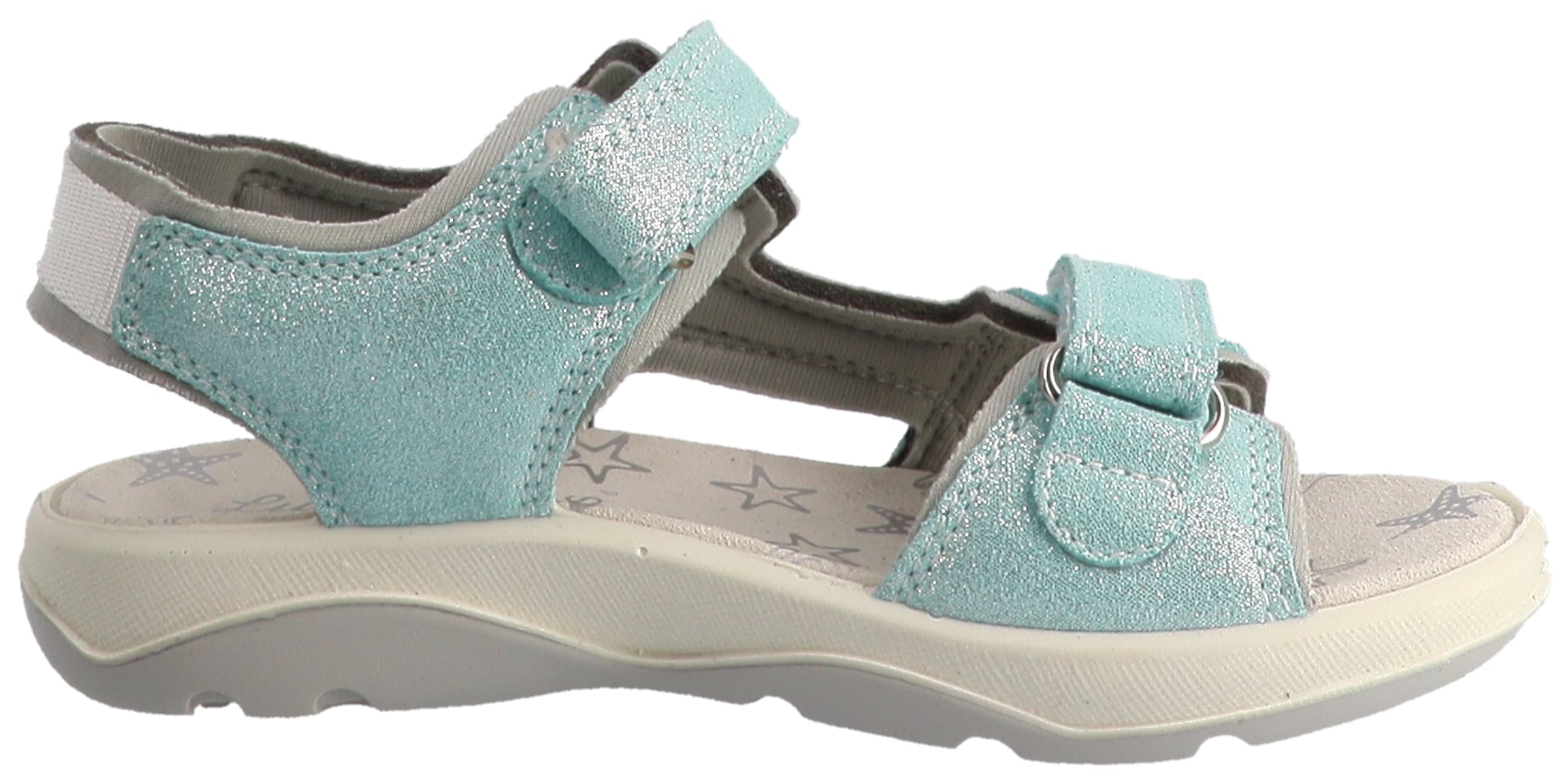 Lurchi Sandale »Fia 1«  Chaussure à scratch avec paillettes, gabarit de taille à télécharger